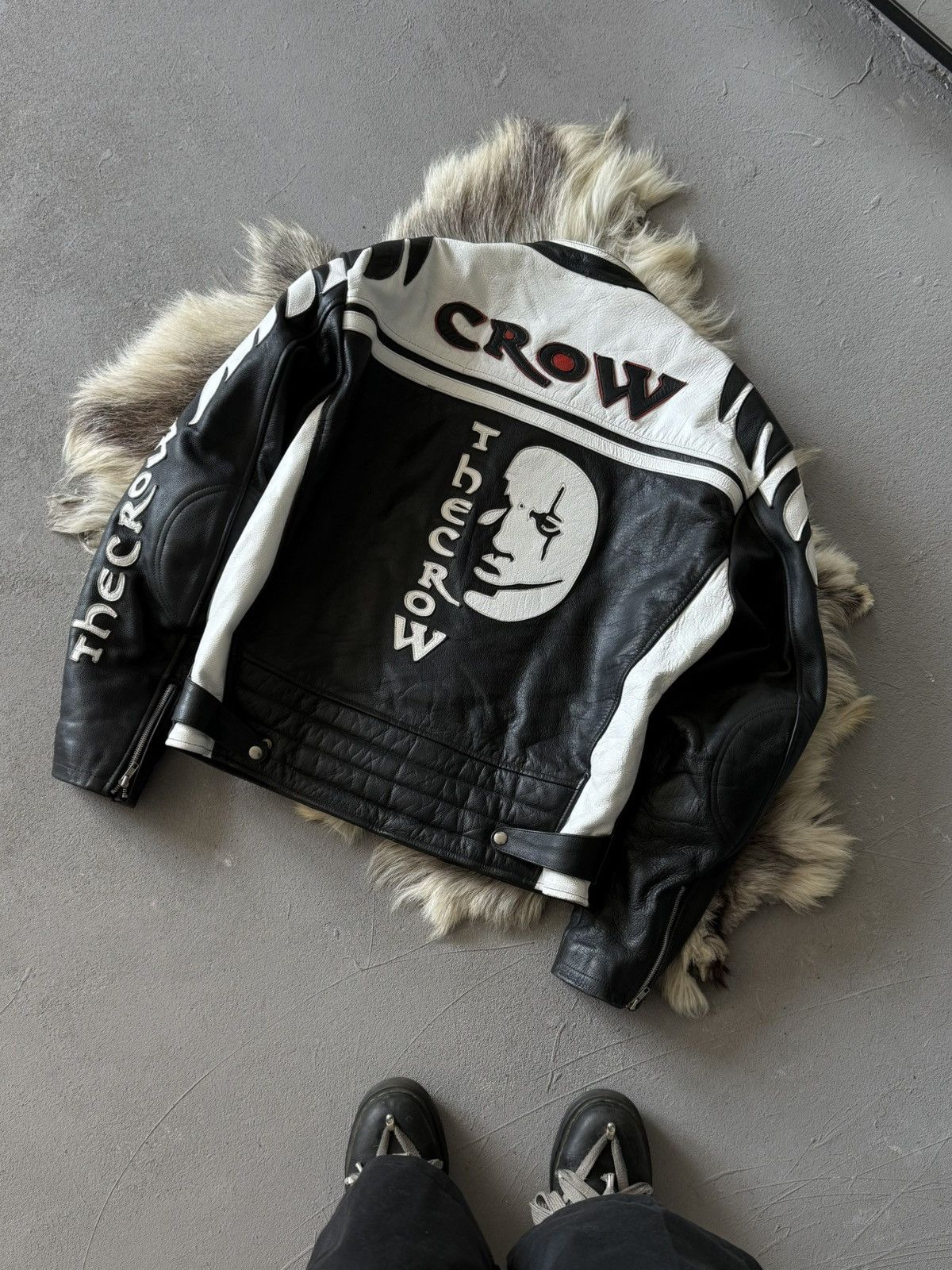 Other The Crow 1994 Leather Motorcycle Jacket Size US L / EU 52-54 / 3 - 2 Thumbnail