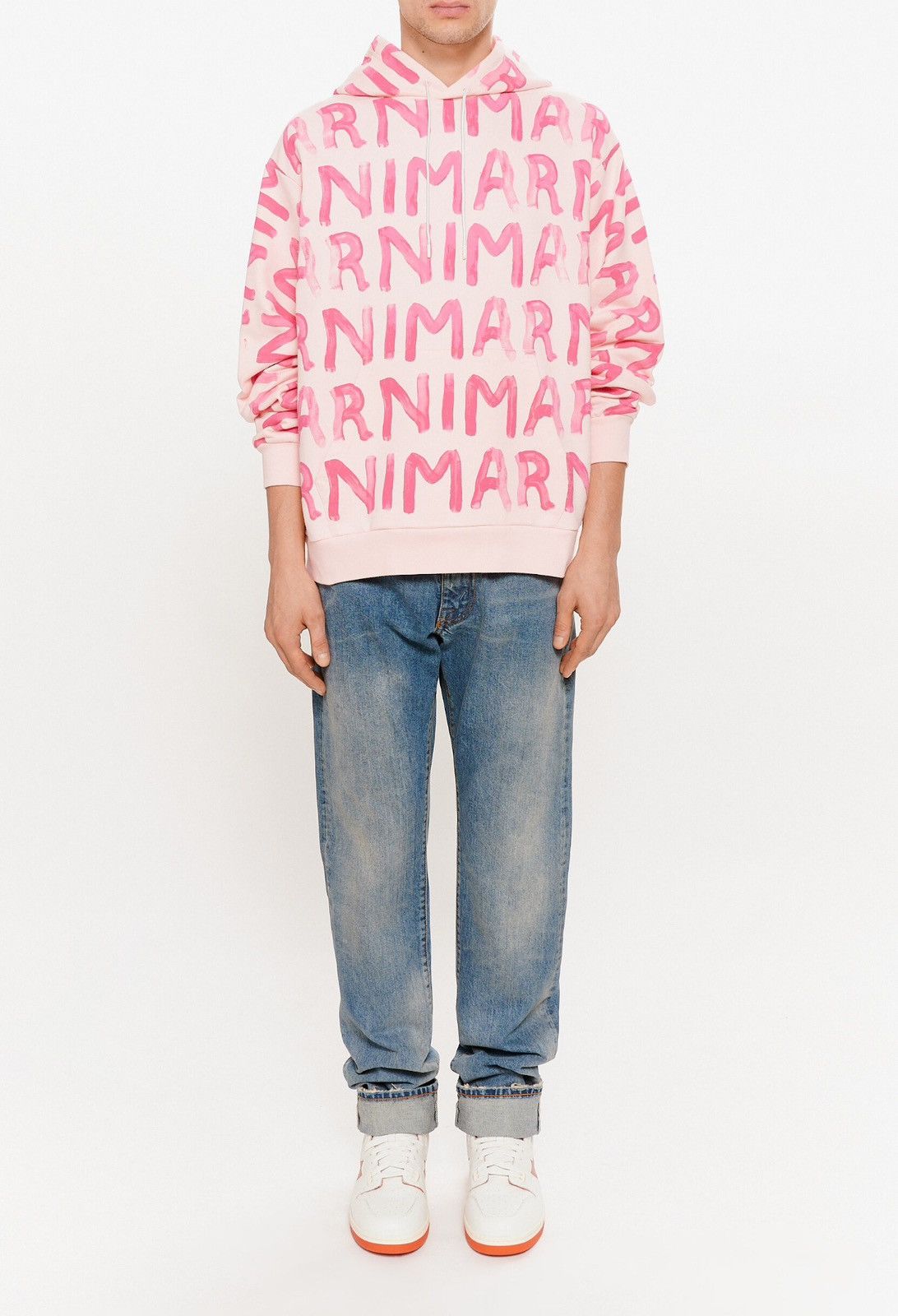 Marni Last Size Marni All Over Logo Printed Hoodie Size US M / EU 48-50 / 2 - 8 Thumbnail