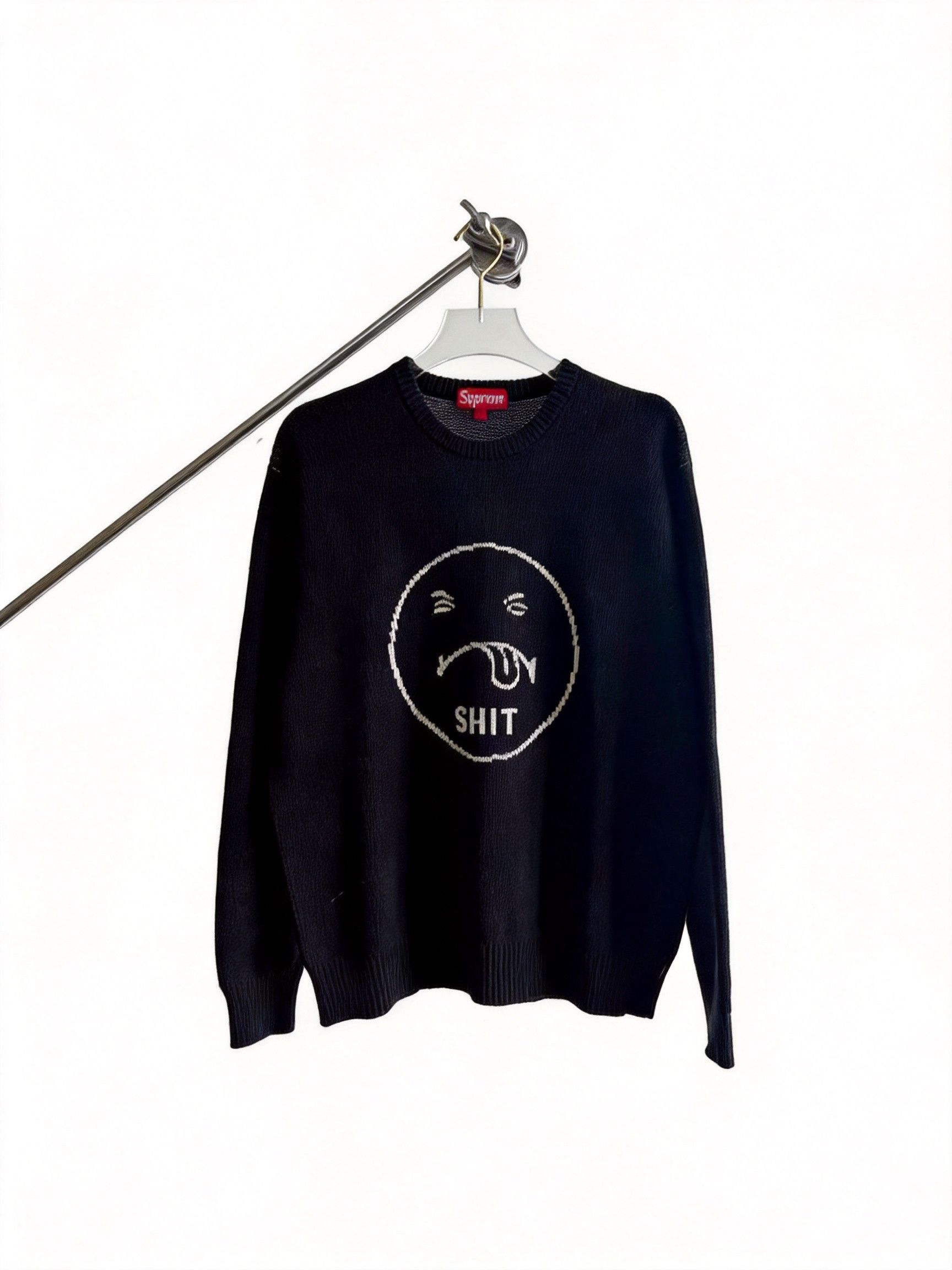 Supreme Supreme Faces Sweater Black | Grailed