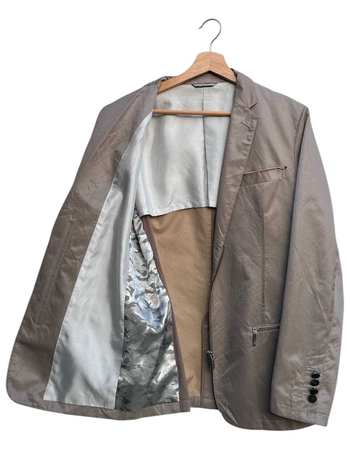 Lanvin Lanvin en Bleu Switching Tailored Jacket Size US M / EU 48-50 / 2 - 4 Thumbnail