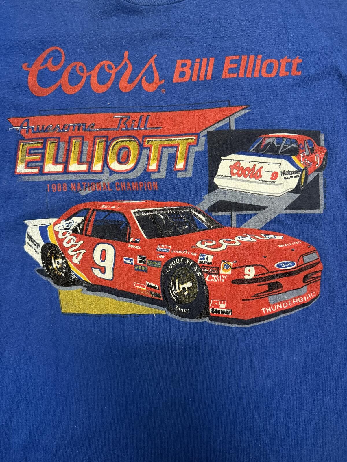 Jerzees Vtg 1988 Ford Thunderbird Coord Beer Nascar Shirt Size US M / EU 48-50 / 2 - 2 Thumbnail