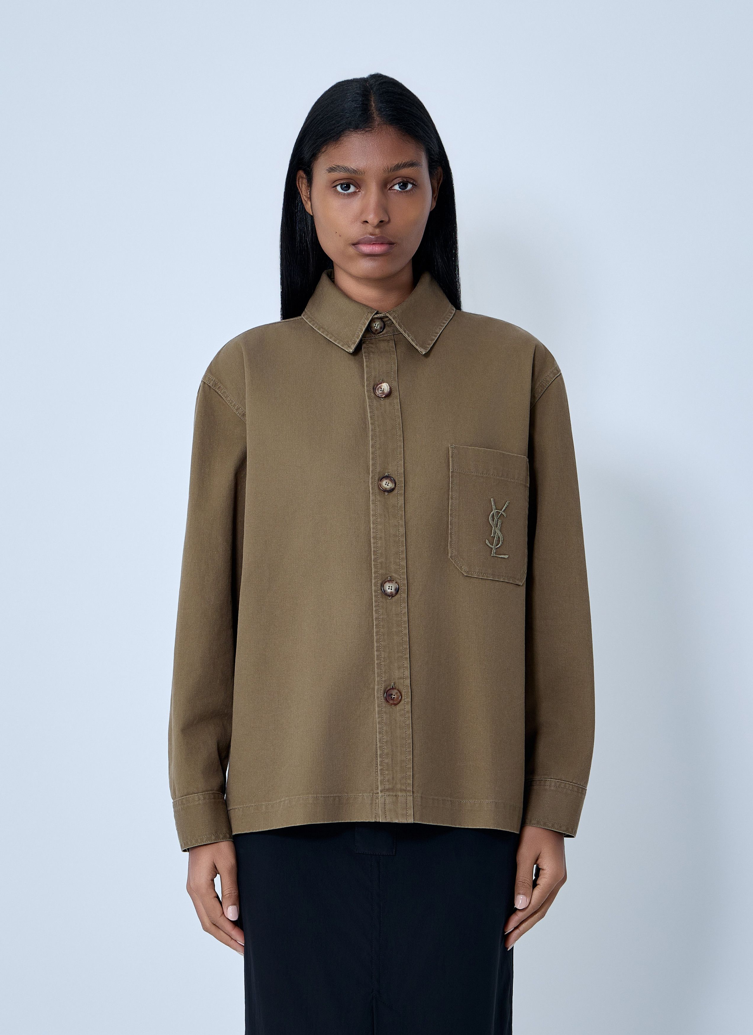 Saint Laurent Paris Cotton Shirt Size S / US 4 / IT 40 - 1 Thumbnail