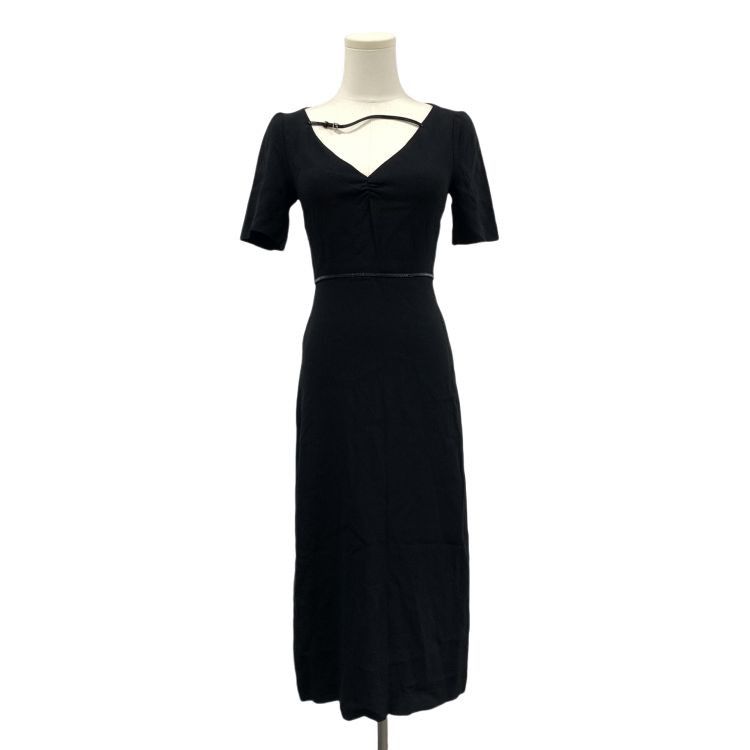 Gucci Gucci Leather Trim Midi Dress XS Size XS / US 0-2 / IT 36-38 - 1 Thumbnail