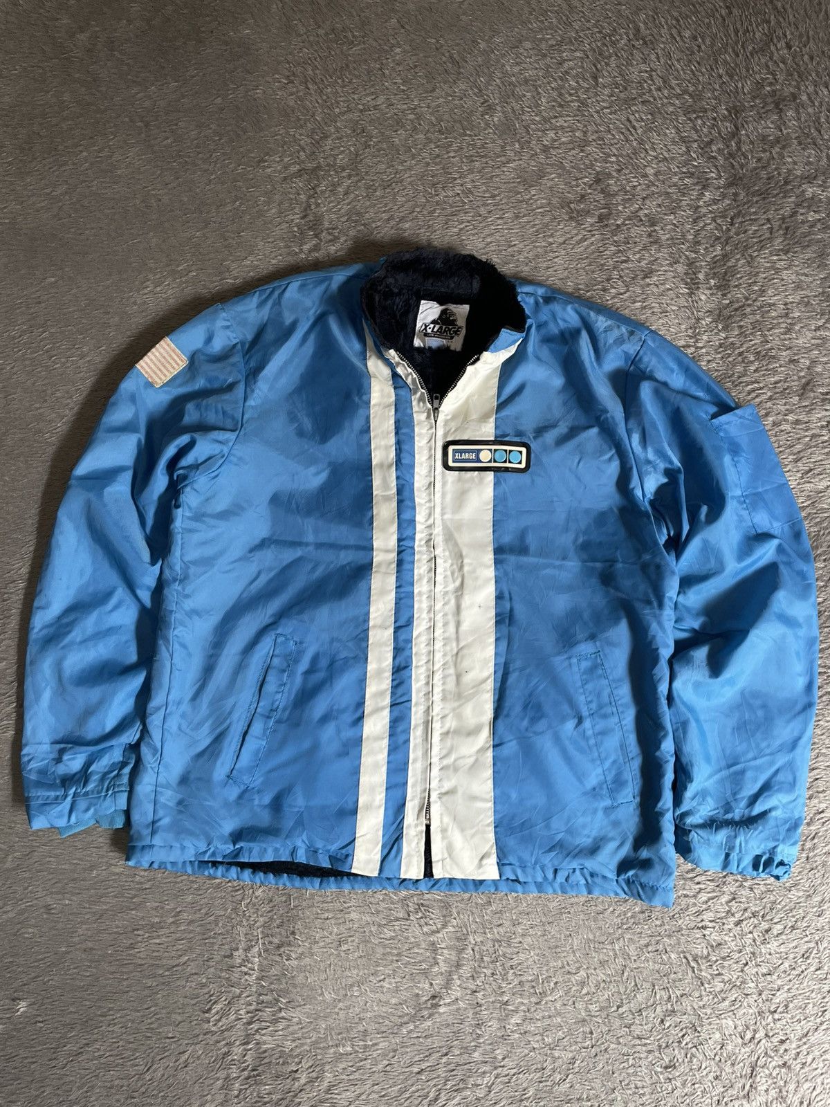 Xlarge Vintage Xlarge biker nylon jacket Size US L / EU 52-54 / 3 - 2 Thumbnail