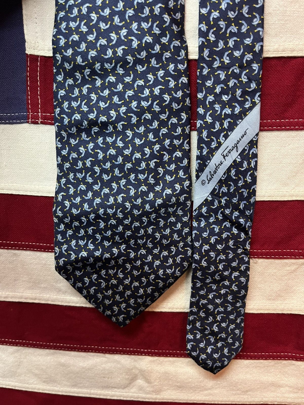 Salvatore Ferragamo Salvatore Ferragamo Silk Tie Size ONE SIZE - 6 Thumbnail