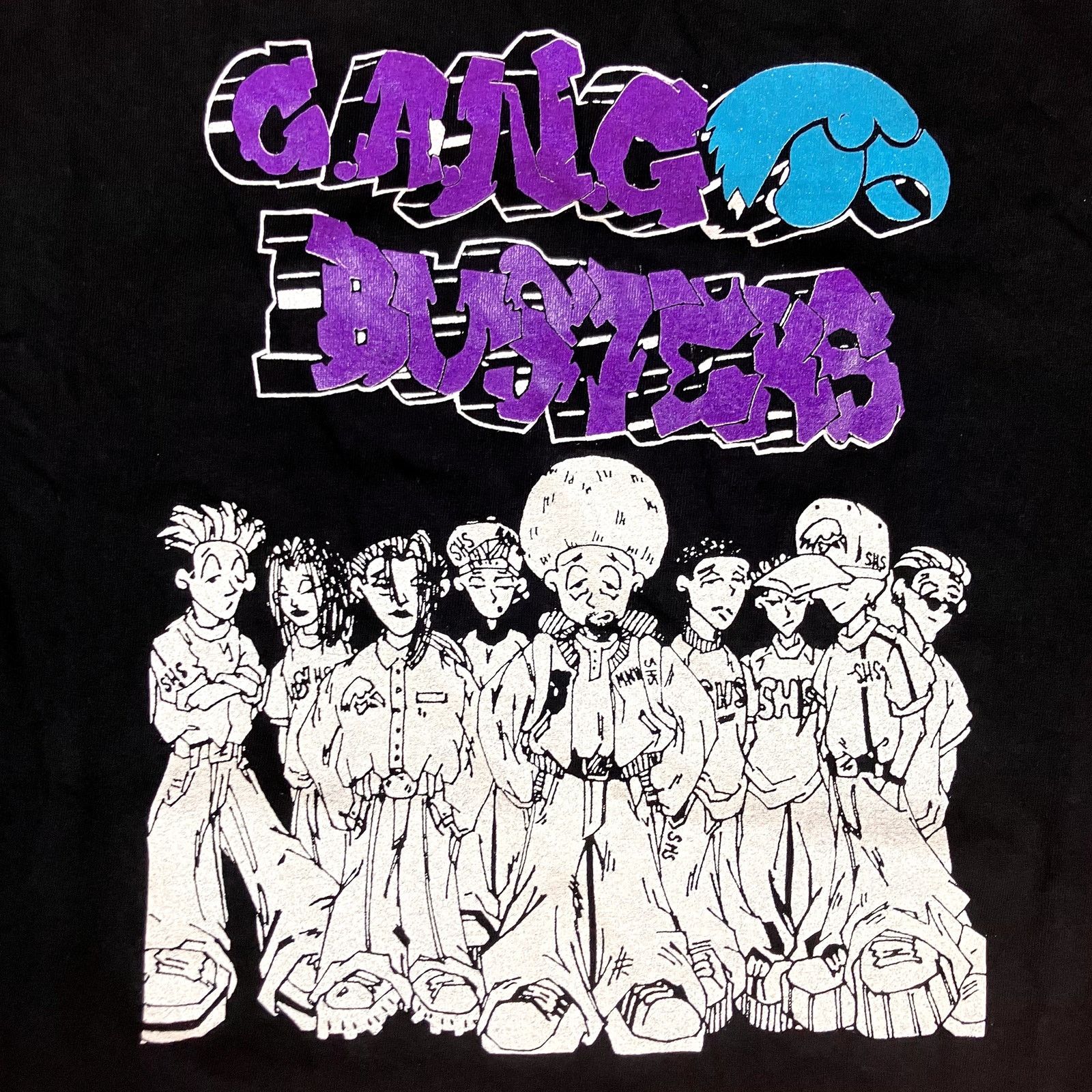 Tultex × Vintage Vintage 1990s Gang Busters Double Sided T-shirt Size US XL / EU 56 / 4 - 8 Thumbnail