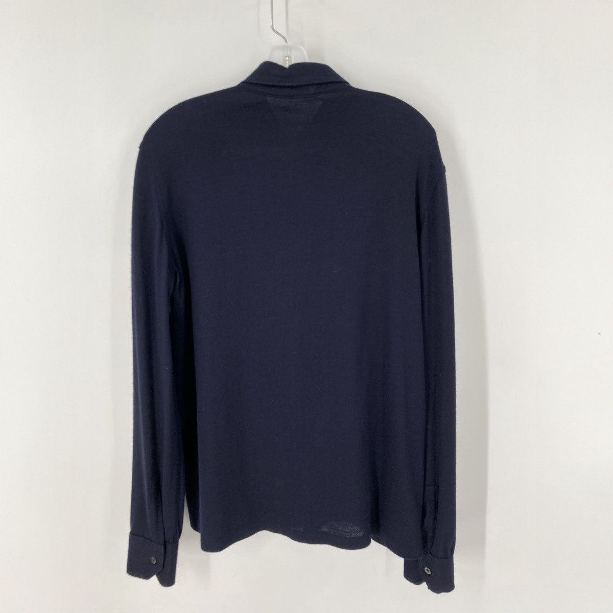 Lanvin Entrupy Lanvin Italy Navy Long Sleeve Button-up Mens Shirt Size US M / EU 48-50 / 2 - 2 Thumbnail