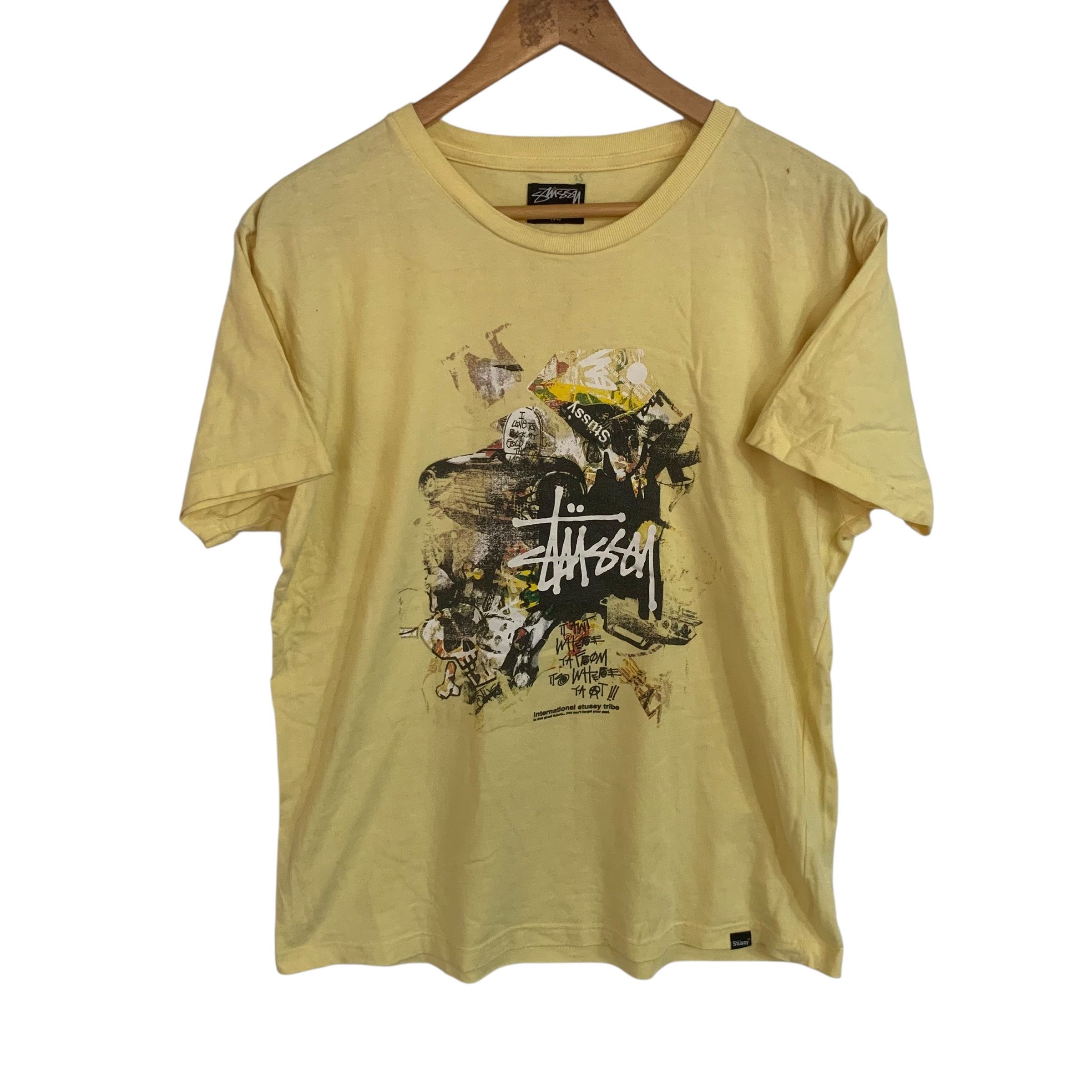 Stussy Stussy 90s Collection T-shirt Full Print Yellow Size US M / EU 48-50 / 2 - 1 Thumbnail