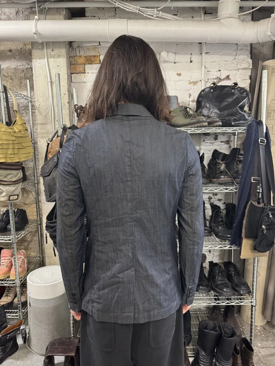 Designer × Raf Simons × Vintage AW2009 Raf Simons Navy Denim Blazer Jacket Size 42R - 3 Thumbnail