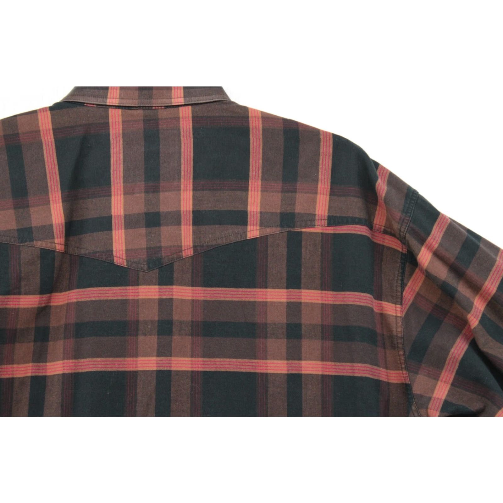 Vintage Larry Mahan Shirt Men's Large Long Sleeve Western Plaid Button Down 100% Cotton Size US L / EU 52-54 / 3 - 5 Thumbnail