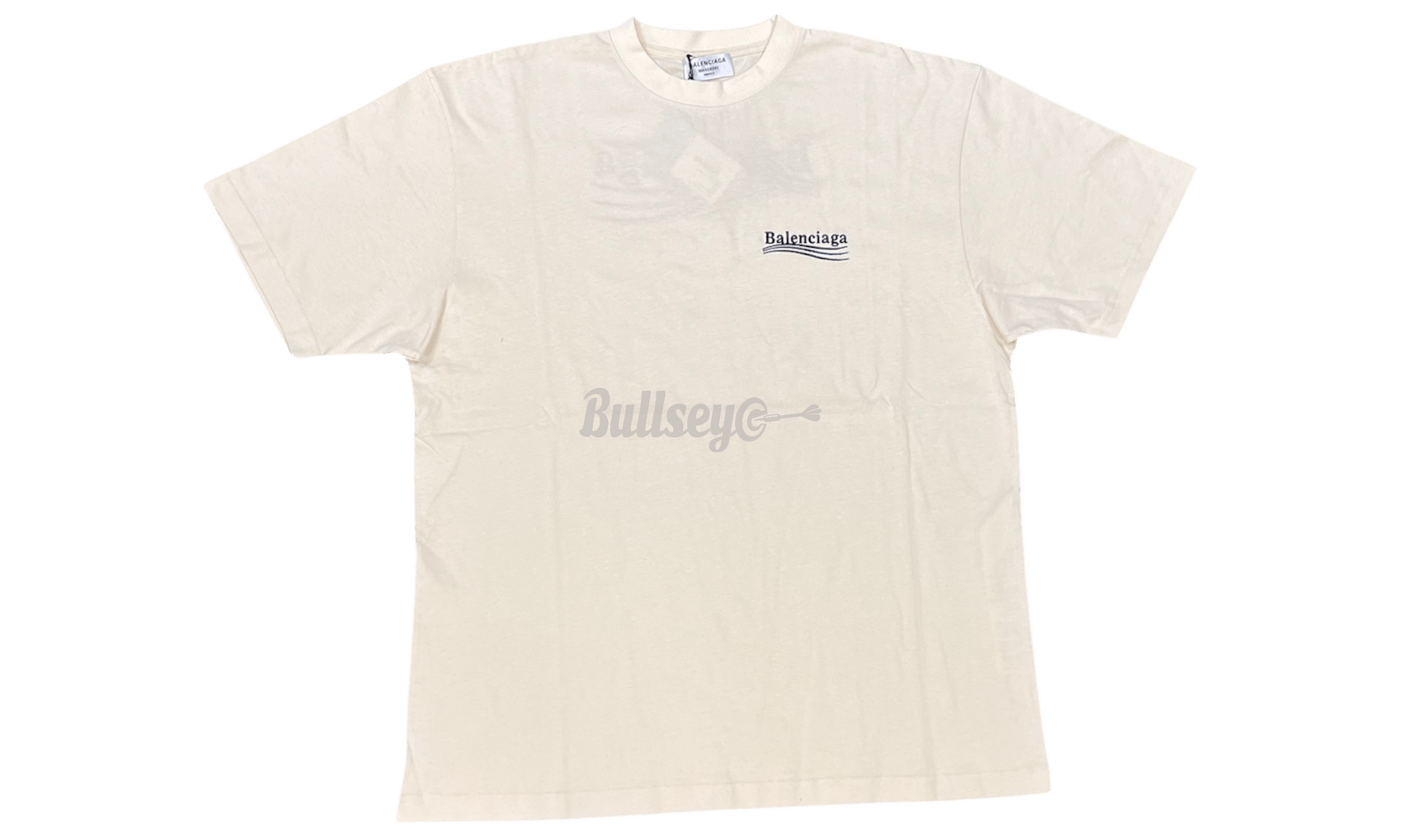 Balenciaga Political Campaign Logo Beige T-Shirt Size US XS / EU 42 / 0 - 1 Thumbnail