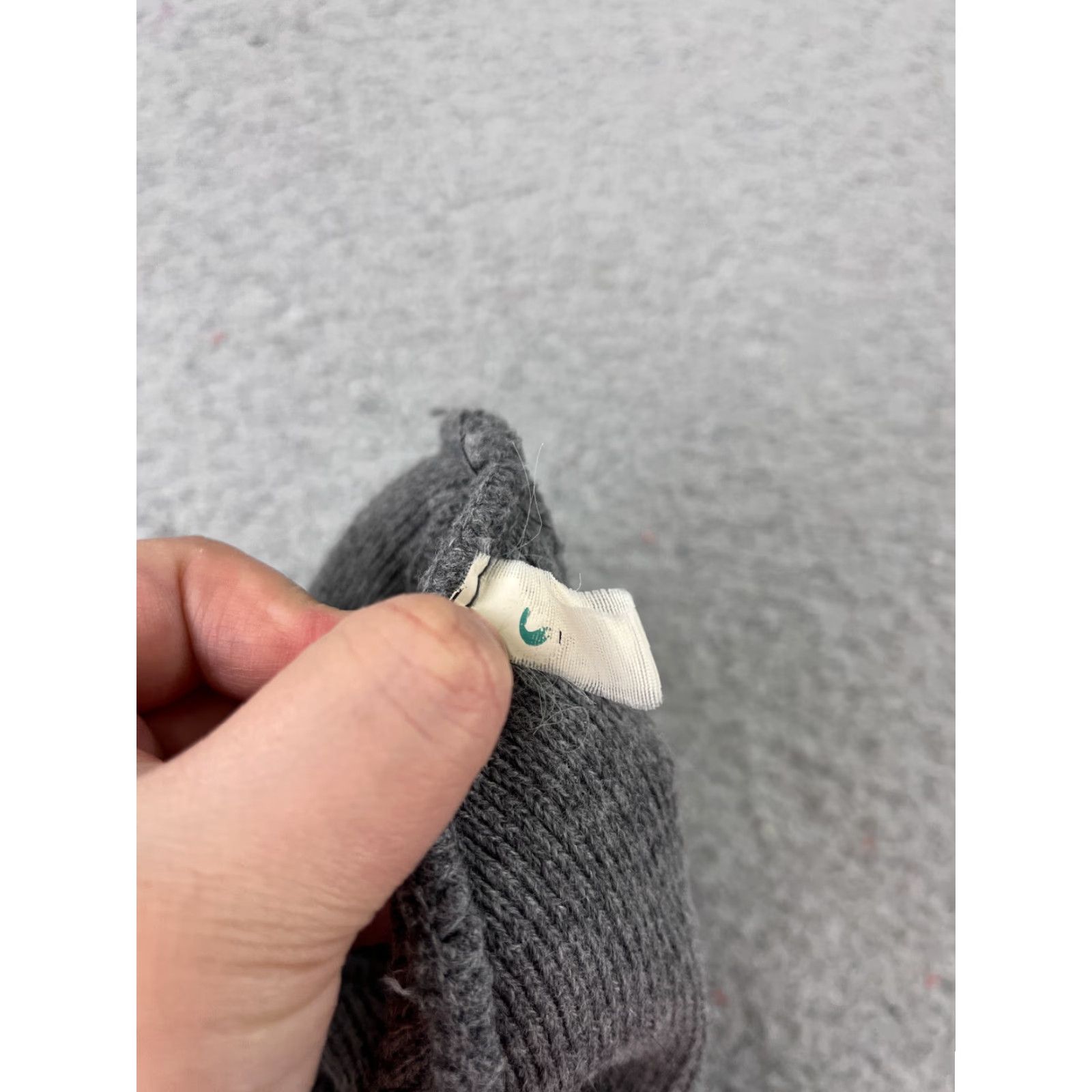 Port & Company Port & Company Beanie Adult One Size Gray Knit Acrylic Logo Ski Construction Mens Size ONE SIZE - 6 Thumbnail