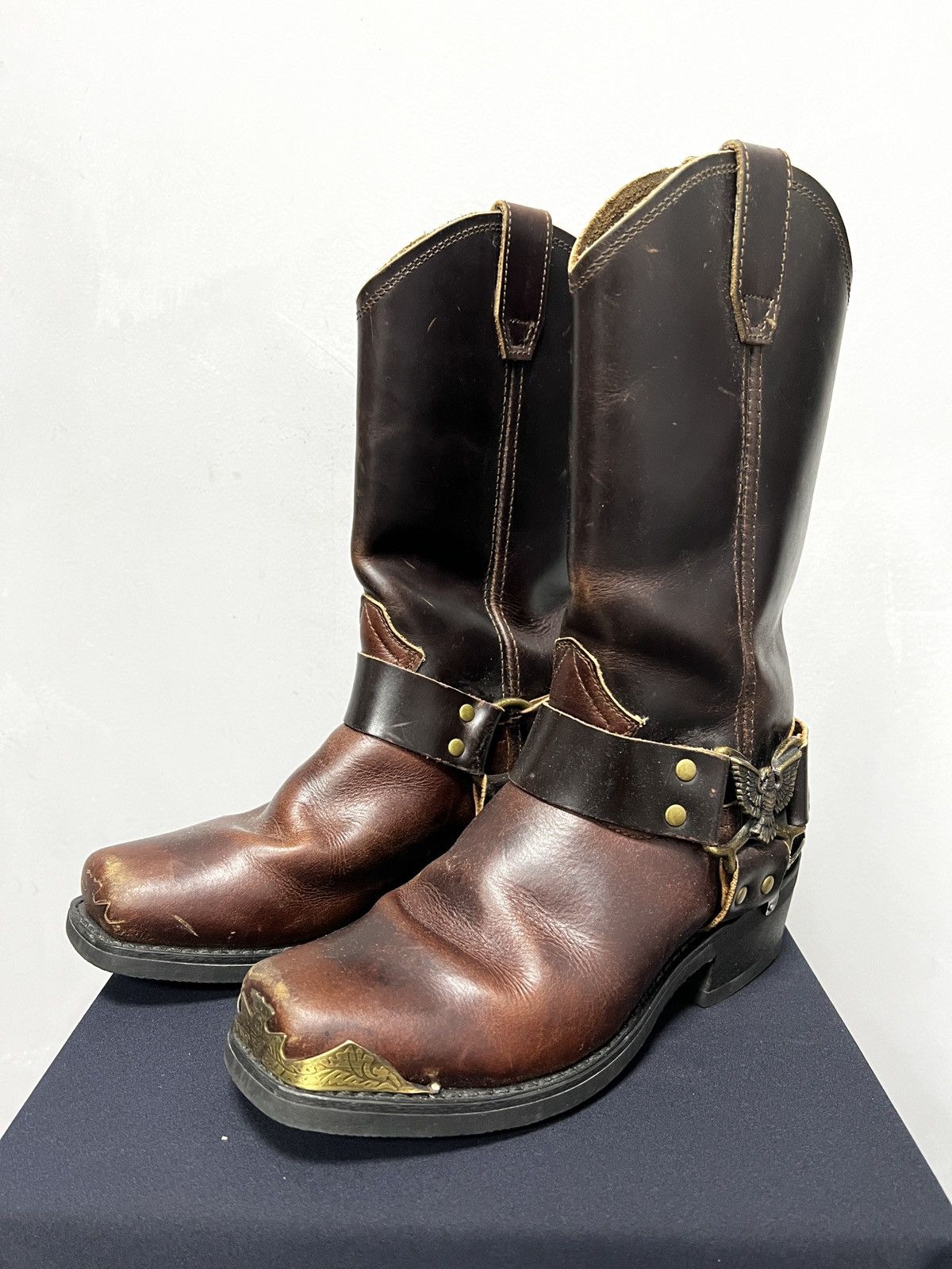 Harley Davidson Grinders eagle harness motorcycle boots punk harley davidson Size US 6 / EU 39 - 1 Thumbnail