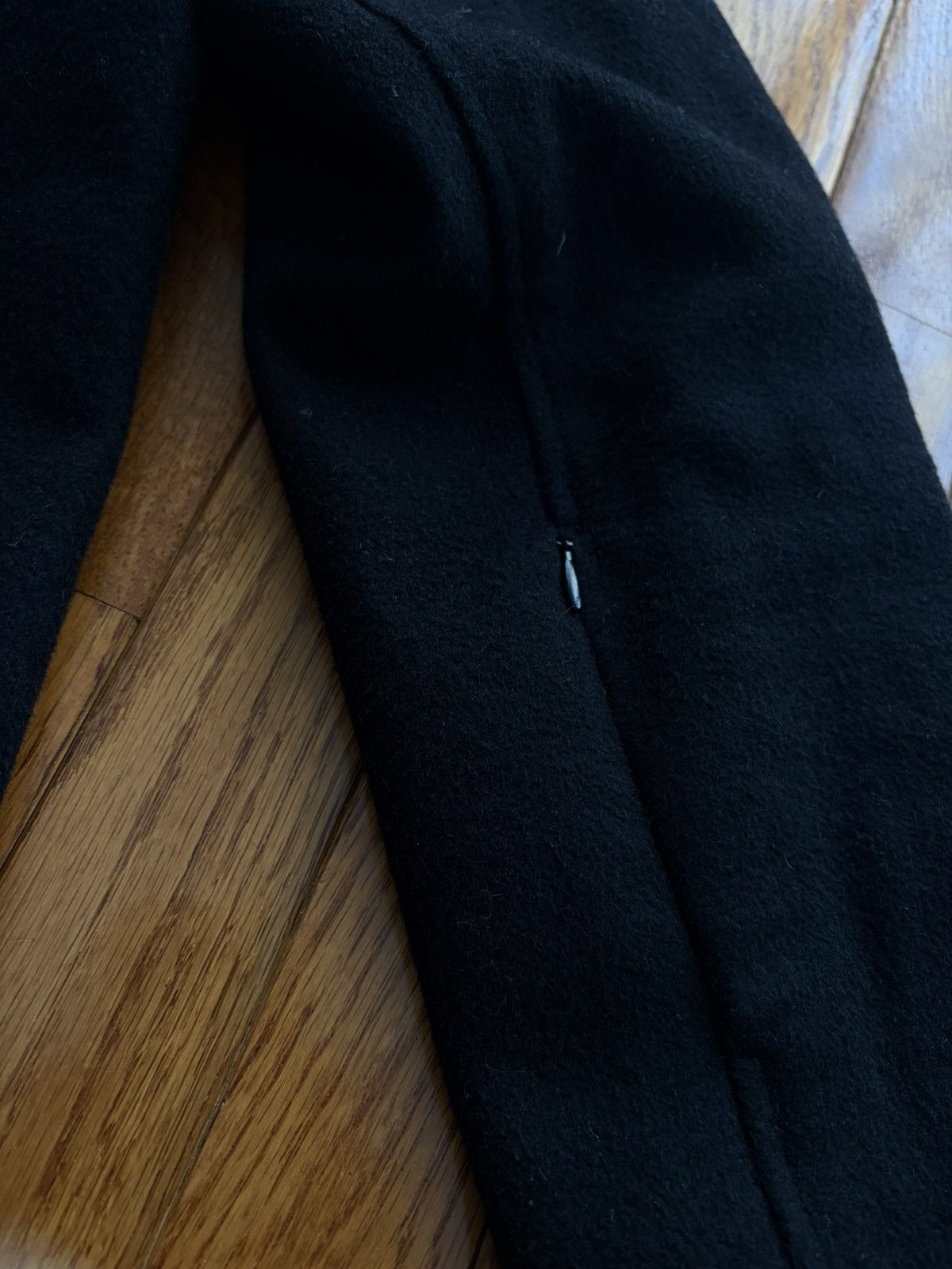 Pendleton Like-New Pendleton Black Heavy Wool Coat Size L / US 10 / IT 46 - 5 Thumbnail