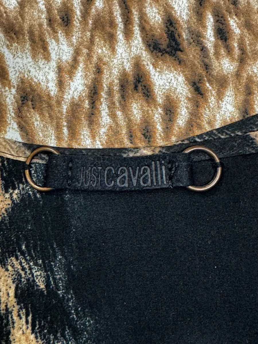 Just Cavalli 2000s Cavalli Panther Leopard Black Dress Size S / US 4 / IT 40 - 9 Thumbnail