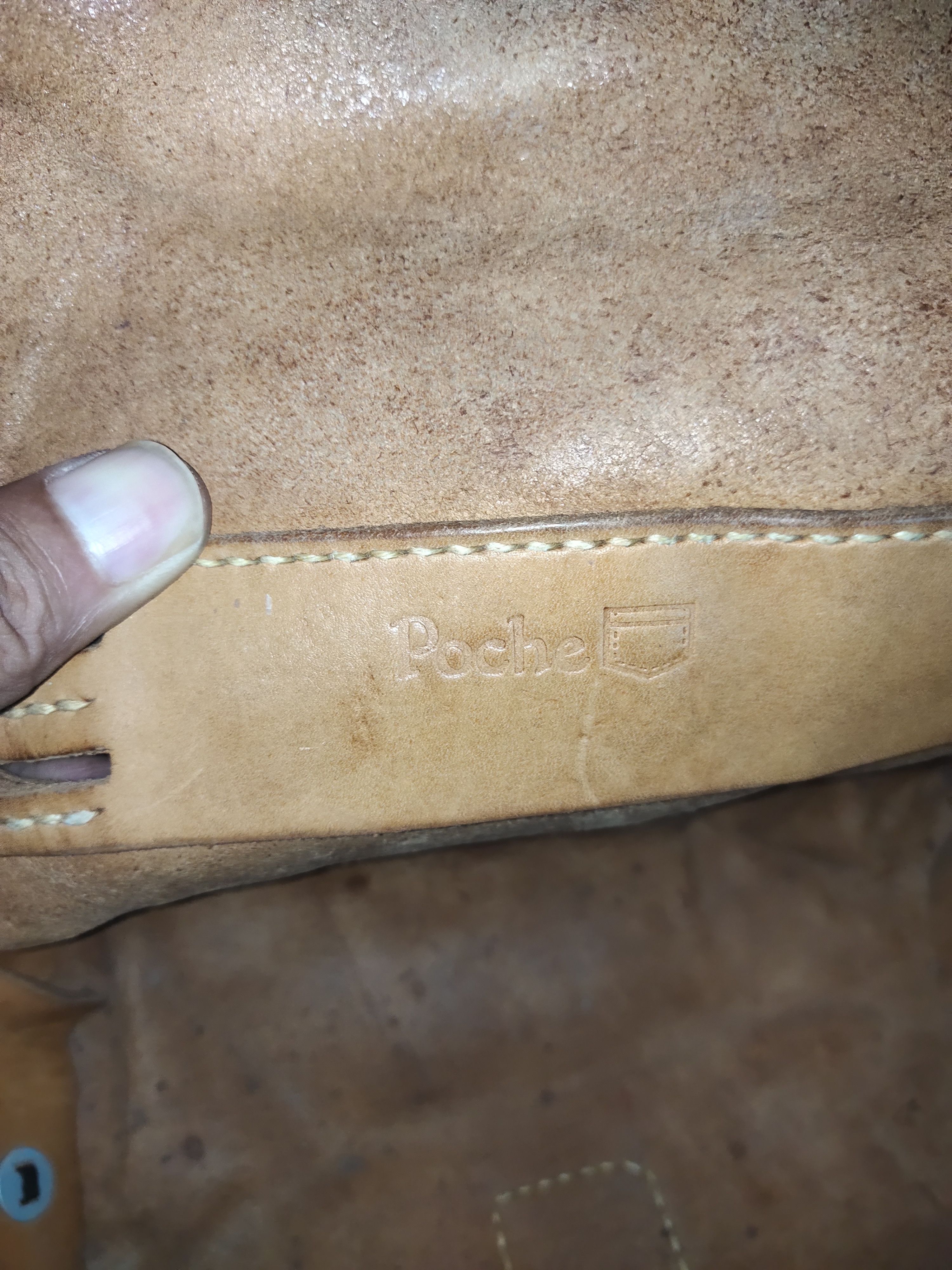 Genuine Leather × Vintage Vintage Poche Boho Leather Bag Size ONE SIZE - 7 Thumbnail