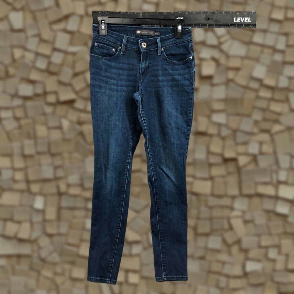 Levi's Levi's Jeans Skinny Mid Rise 4 Womens Medium Blue Denim 5-Pocket Regular 30in Inseam Vintage: No Size 27" / US 4 / IT 40 - 1 Thumbnail