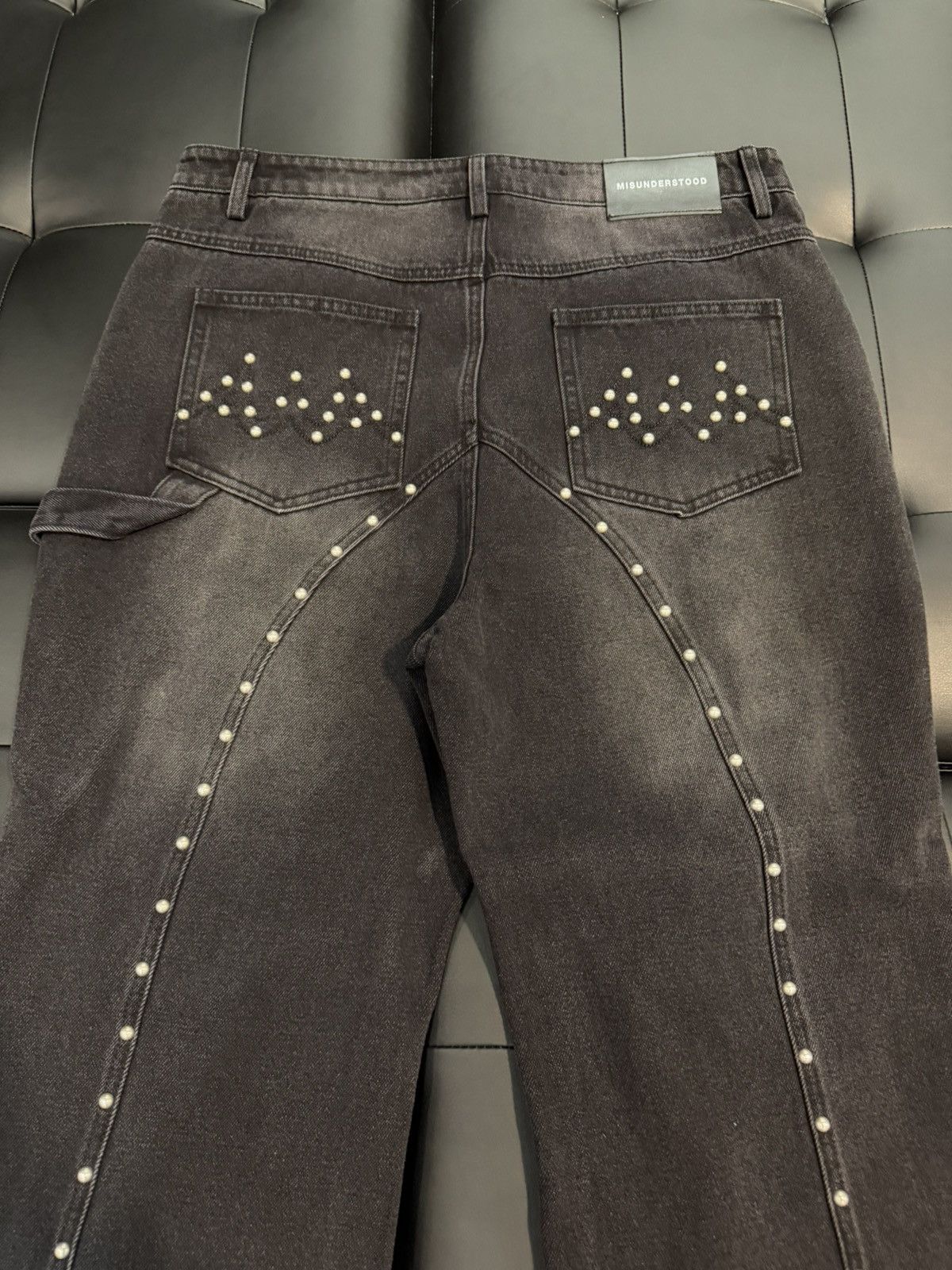 Misunderstood Size 36 - Misunderstood Bronco Black Denim Jeans Size US 36 / EU 52 - 5 Thumbnail