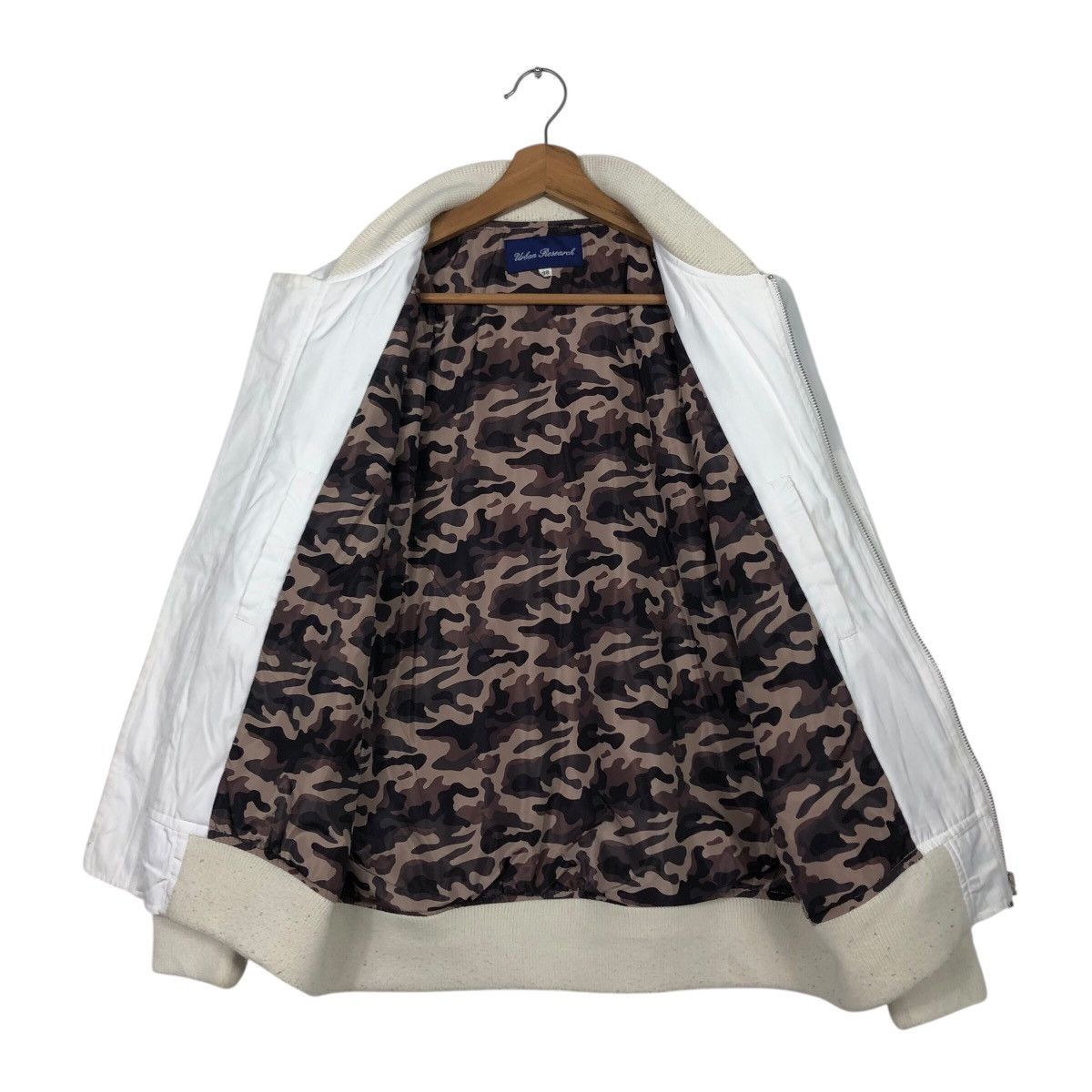 Japanese Brand 📌Rich White Vtg Bomber Jacket Urban Research Issey Miyake Size US M / EU 48-50 / 2 - 14 Thumbnail