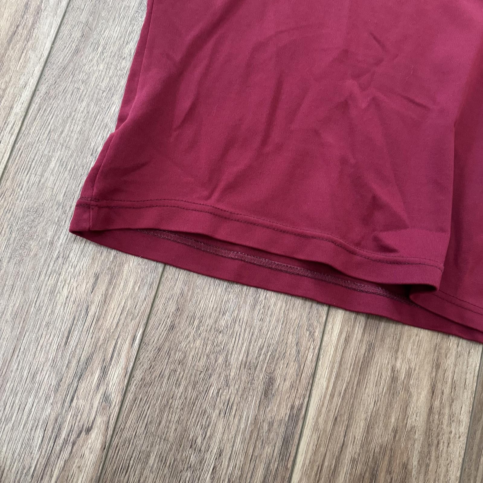 Other Vintage 70s 80s Spanjian Blank V Neck Maroon Shirt Size US M / EU 48-50 / 2 - 9 Thumbnail