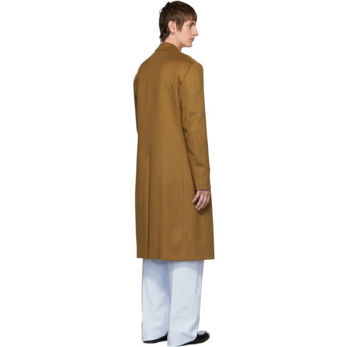 Raf Simons o1mle1124 Double Breasted Coat in Brown Size US M / EU 48-50 / 2 - 3 Thumbnail
