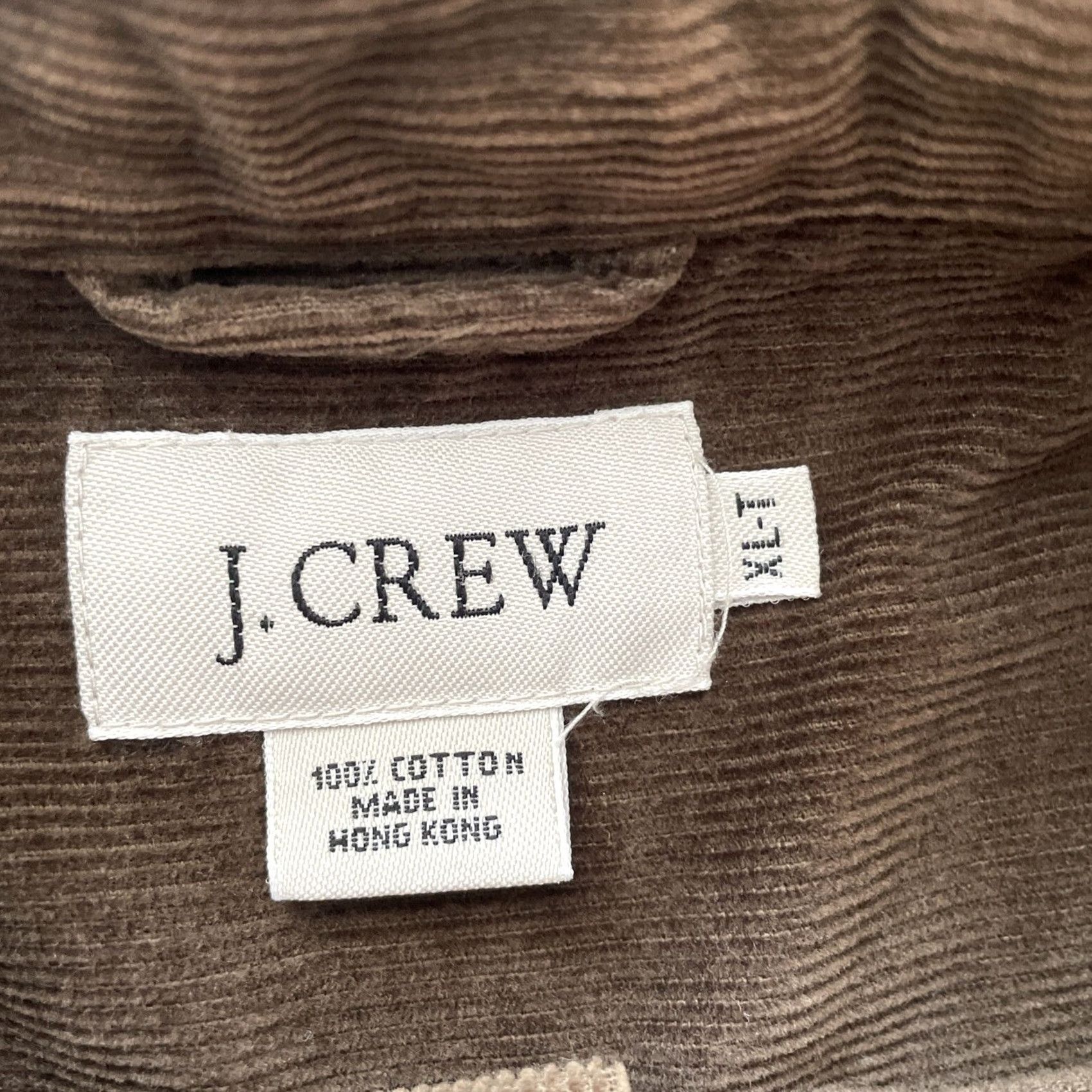 J.Crew VINTAGE J.CREW Corduroy Shacket Shirt Jacket Men XLT Tall Brown Button-Up 90s Western Casual Size US XL / EU 56 / 4 - 3 Thumbnail