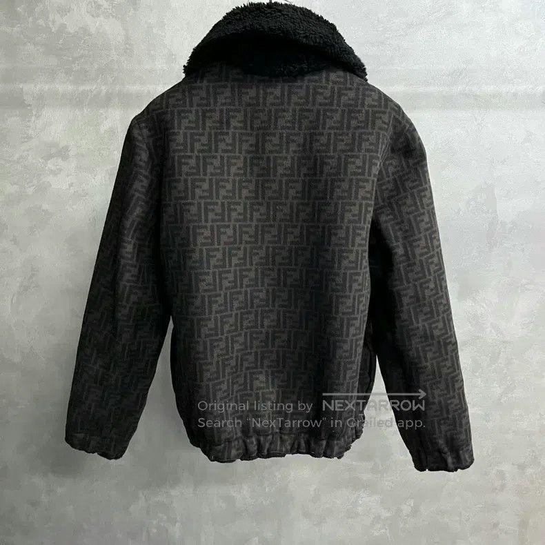 Fendi Fendi Black/Color Block Leather and Fur Full Print Jacket Size US S / EU 44-46 / 1 - 7 Thumbnail