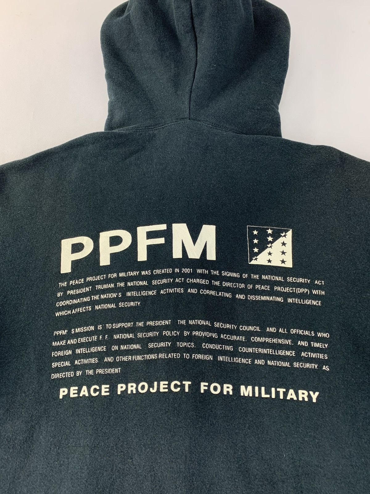 Other 90s PPFM Peace Project For Military Brand Hooded Full Zip Size US M / EU 48-50 / 2 - 4 Thumbnail