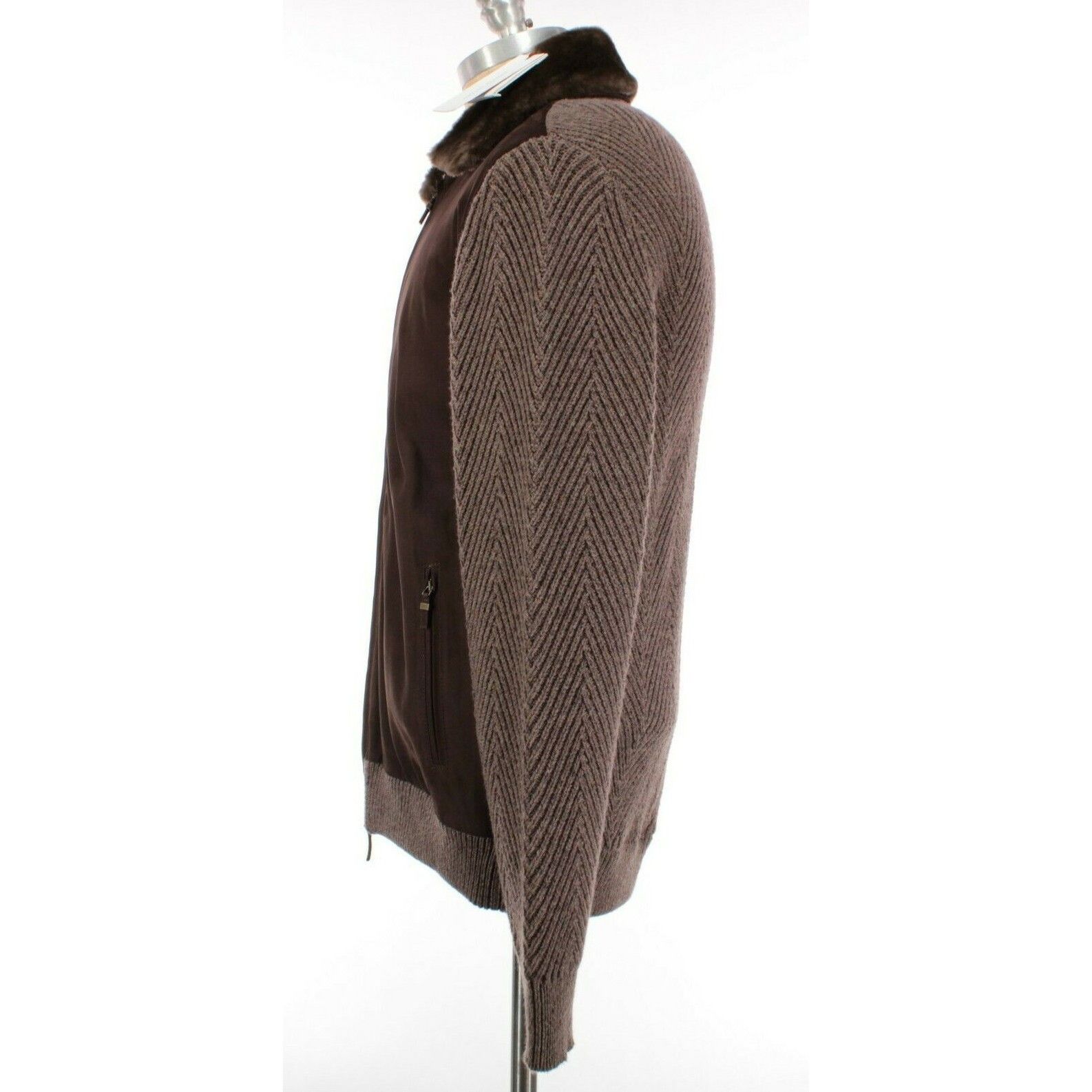 Luciano Barbera Luciano Barbera Jacket Size XL US In Brown Wool Blend Size US XL / EU 56 / 4 - 2 Thumbnail