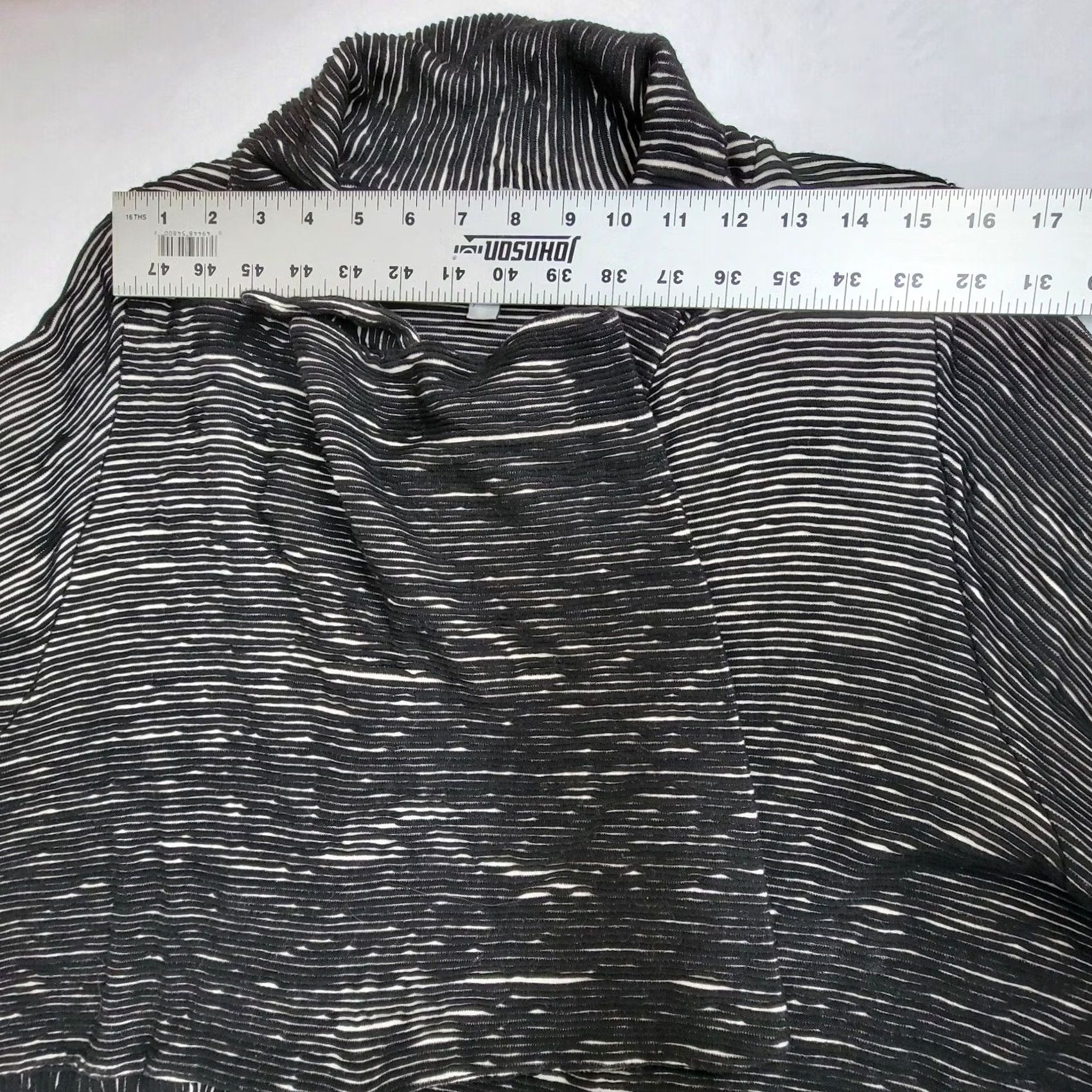 Vintage Cynthia Ashby Black & White Striped Open Front Drape Cardigan Jacket Small Womens Size S / US 4 / IT 40 - 7 Thumbnail
