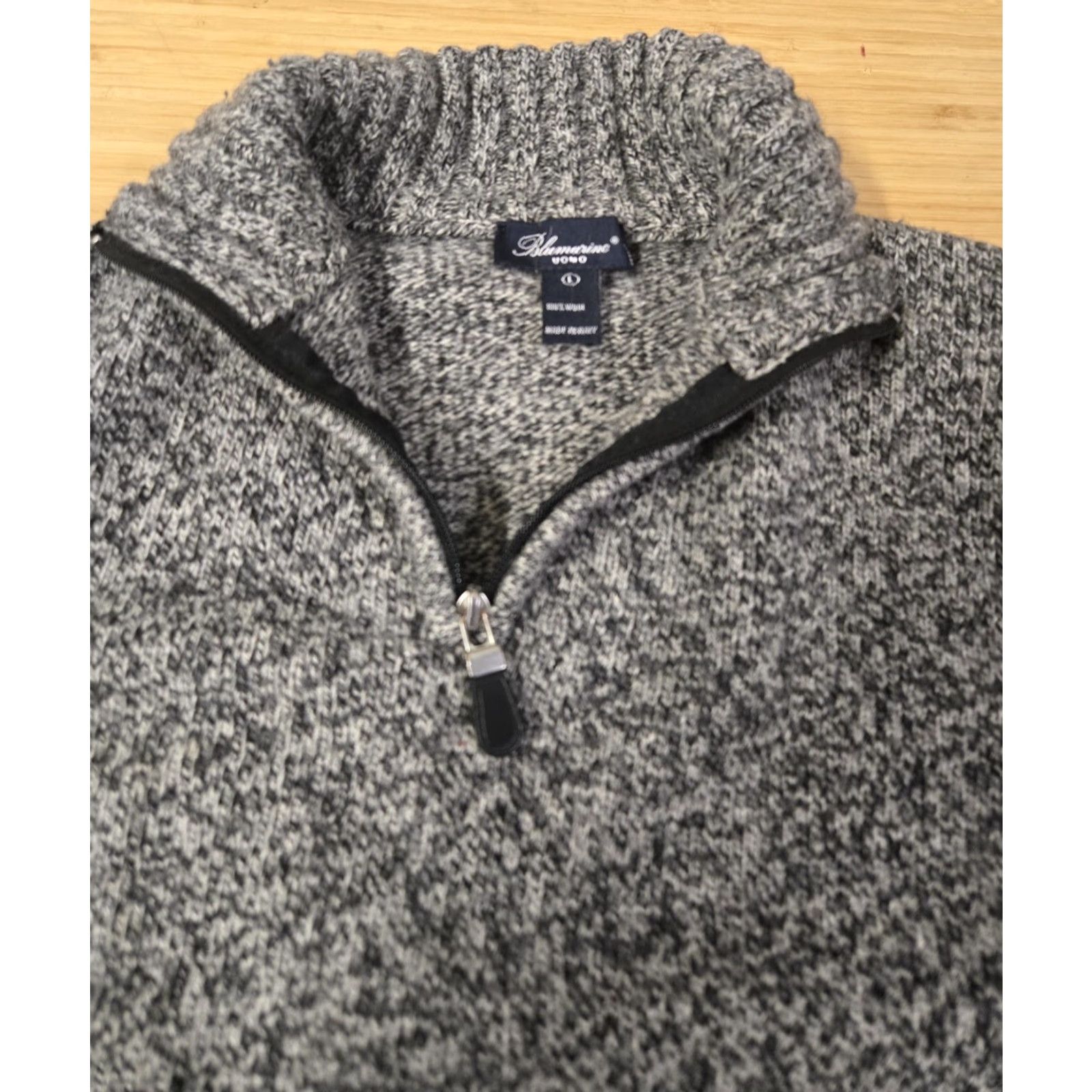 Blumarine Blumarine Uomo Sweater Mens L Wool 1/4 Zip Mock Neck Pullover Made Italy Size US L / EU 52-54 / 3 - 4 Thumbnail