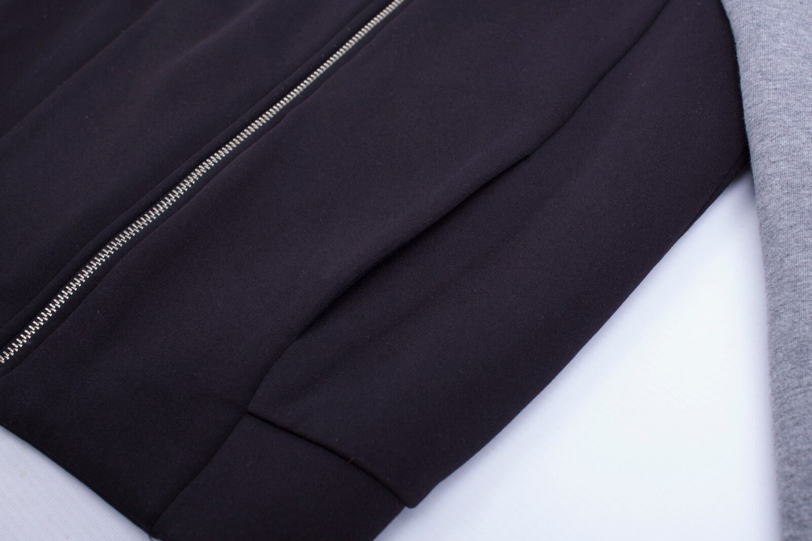 Alexander Wang × T by Alexander Wang T Alexander WANG Women's Bomber, Gray Sleeve, Black Body Size S / US 4 / IT 40 - 9 Thumbnail