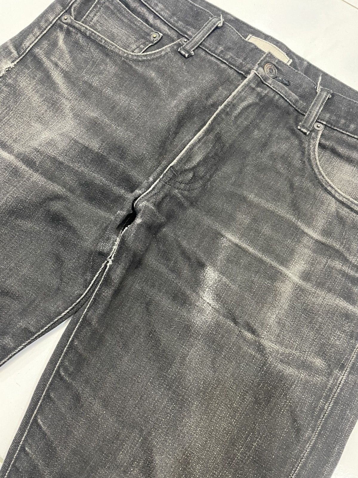 Japanese Brand Vintage Japanese Brand Salvaged Black Denim Pants Size US 34 / EU 50 - 5 Thumbnail