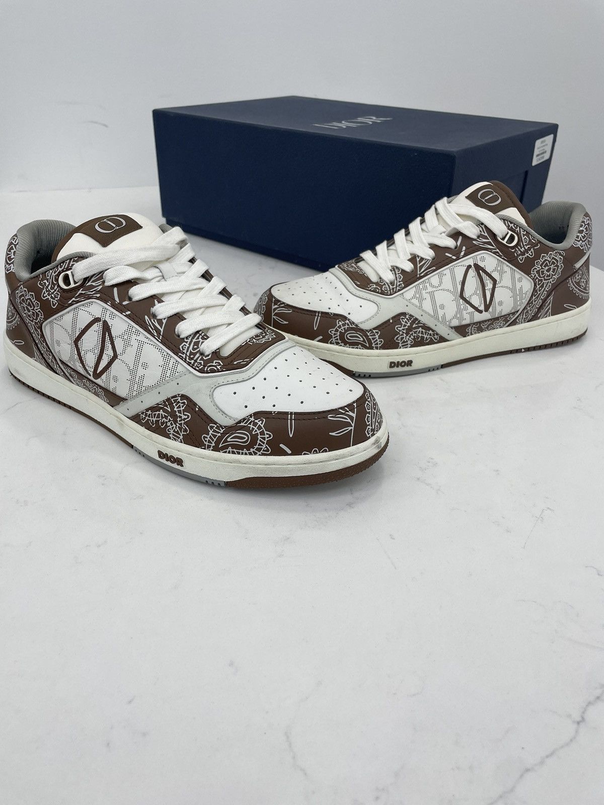 Dior Dior B27 Brown&White Size US 10 / EU 43 - 1 Thumbnail