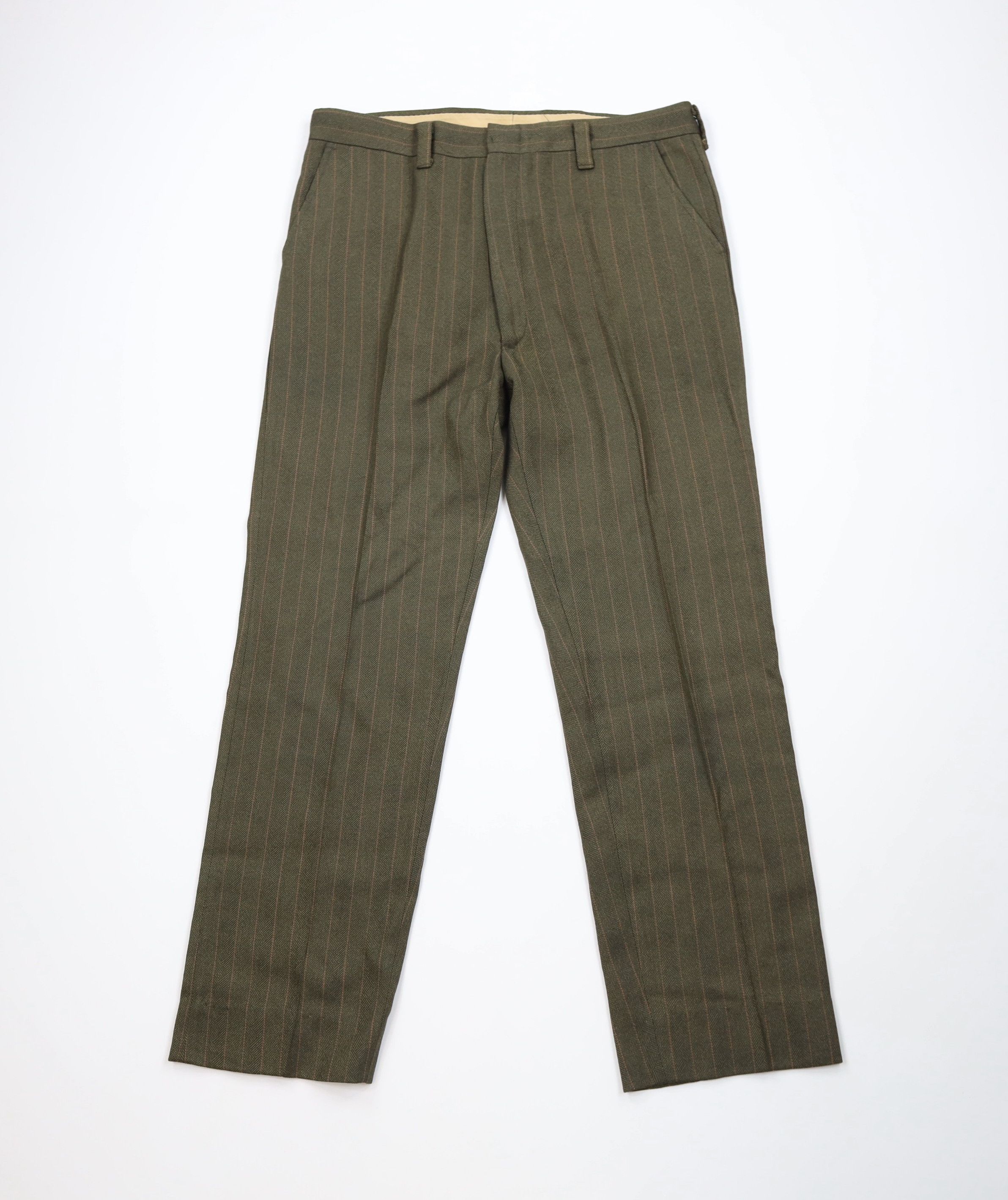 Vintage Vintage 60s 70s Streetwear Wool Pinstriped Chino Pants USA Size US 36 / EU 52 - 1 Thumbnail