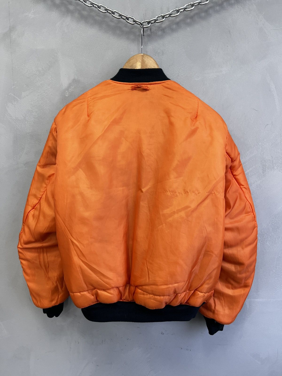 Alpha Industries MA-1 Bomber Jacket Navy Blue 90s Style