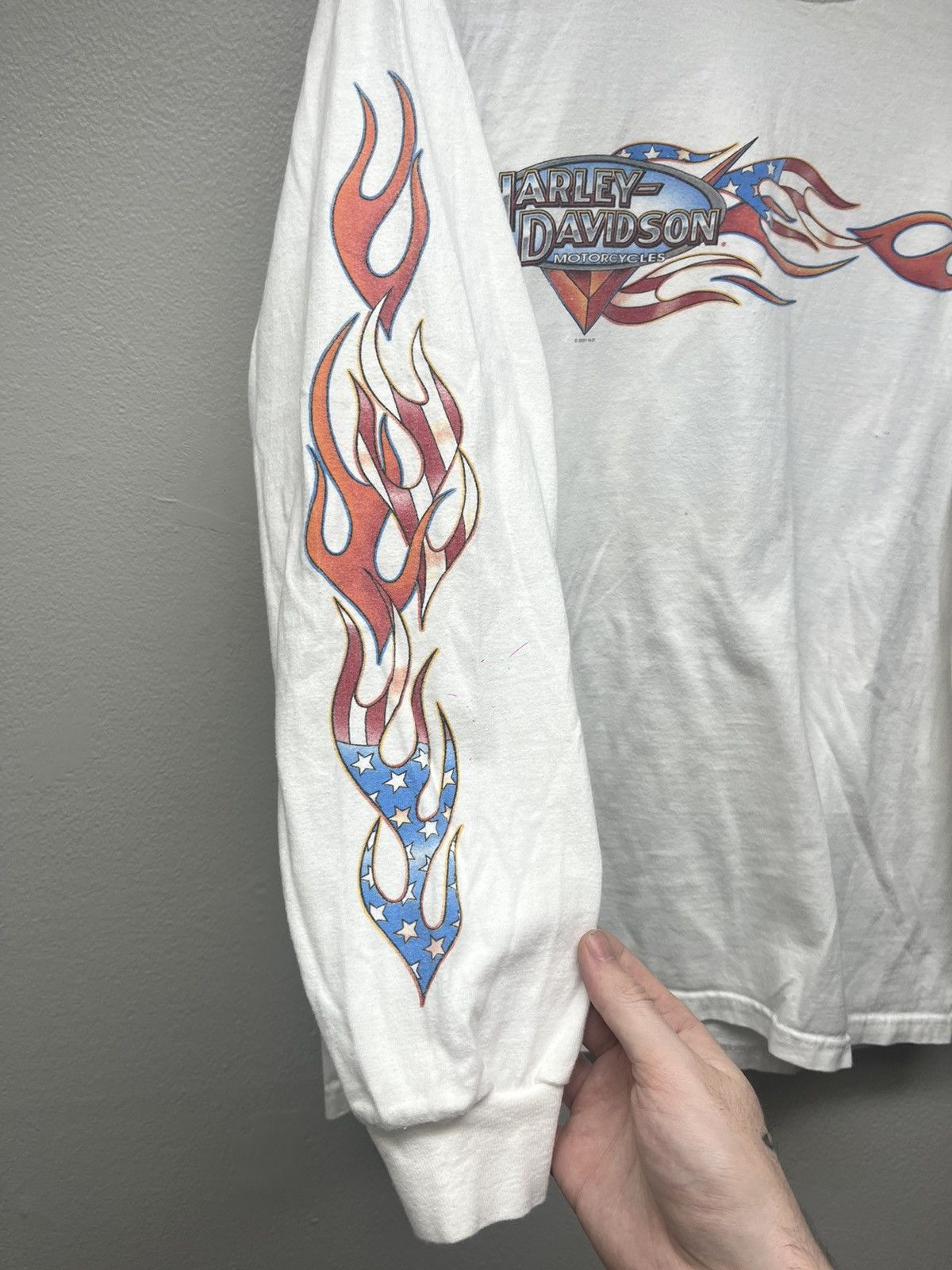 Harley Davidson 01 Harley Davidson USA Flag Flame Daytona Beach Longsleeve Size US M / EU 48-50 / 2 - 3 Thumbnail