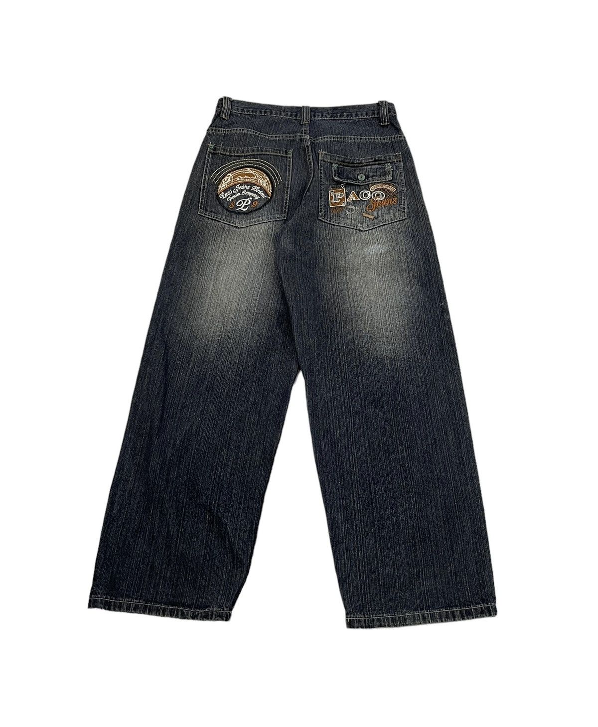 JNCO Vintage Paco Baggy Jeans Embroidery Logo Size US 32 / EU 48 - 6 Thumbnail