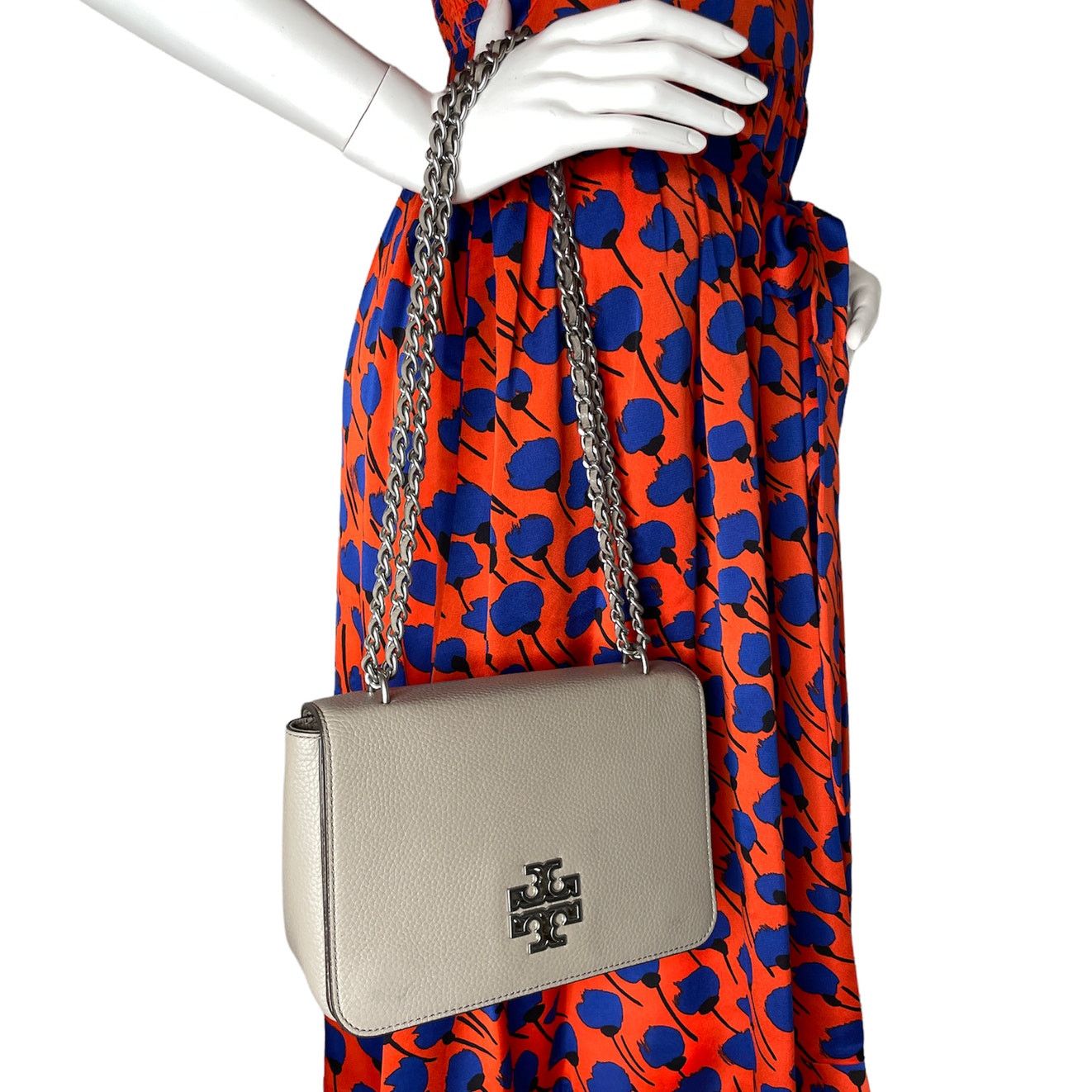 Tory Burch Tory Burch Britten Leather Adjustable Shoulder Bag Size ONE SIZE - 9 Thumbnail