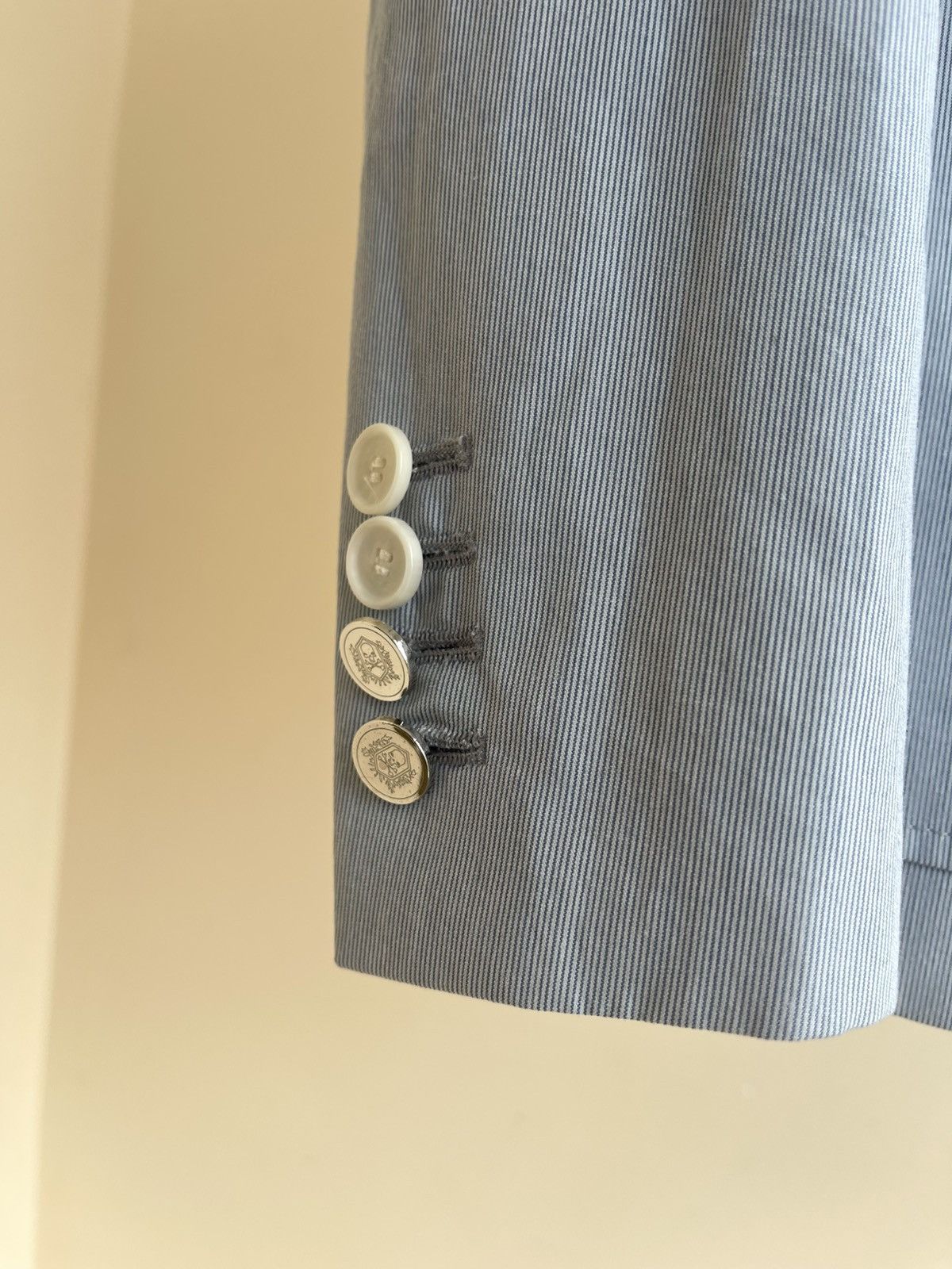 The Kooples The Kooples Cotton Striped Fitted Summer Blazer Jacket 46 IT Size 36R - 6 Thumbnail
