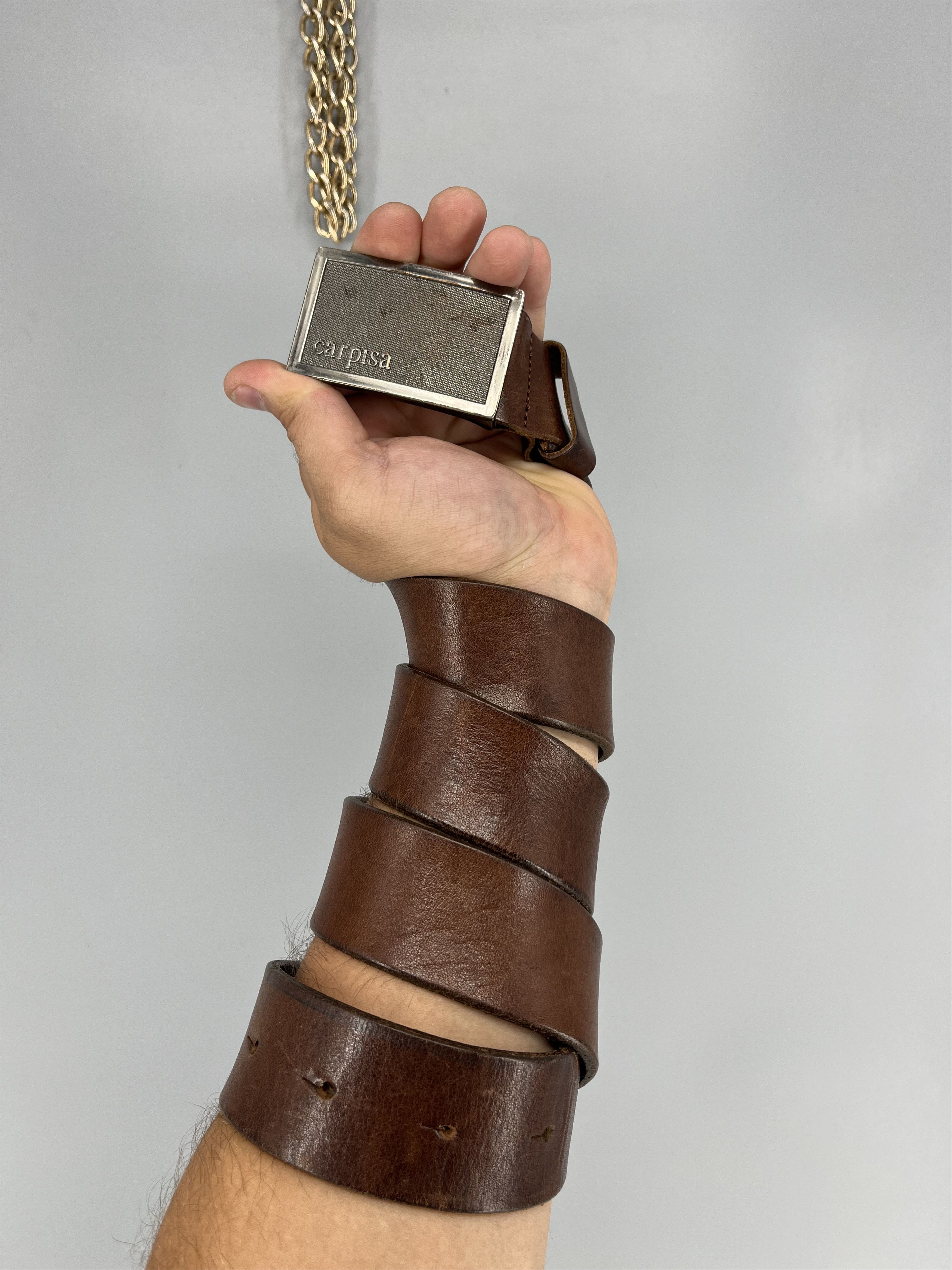 Vintage Vintage Y2K Carpisa Leather Belt Size ONE SIZE - 1 Thumbnail