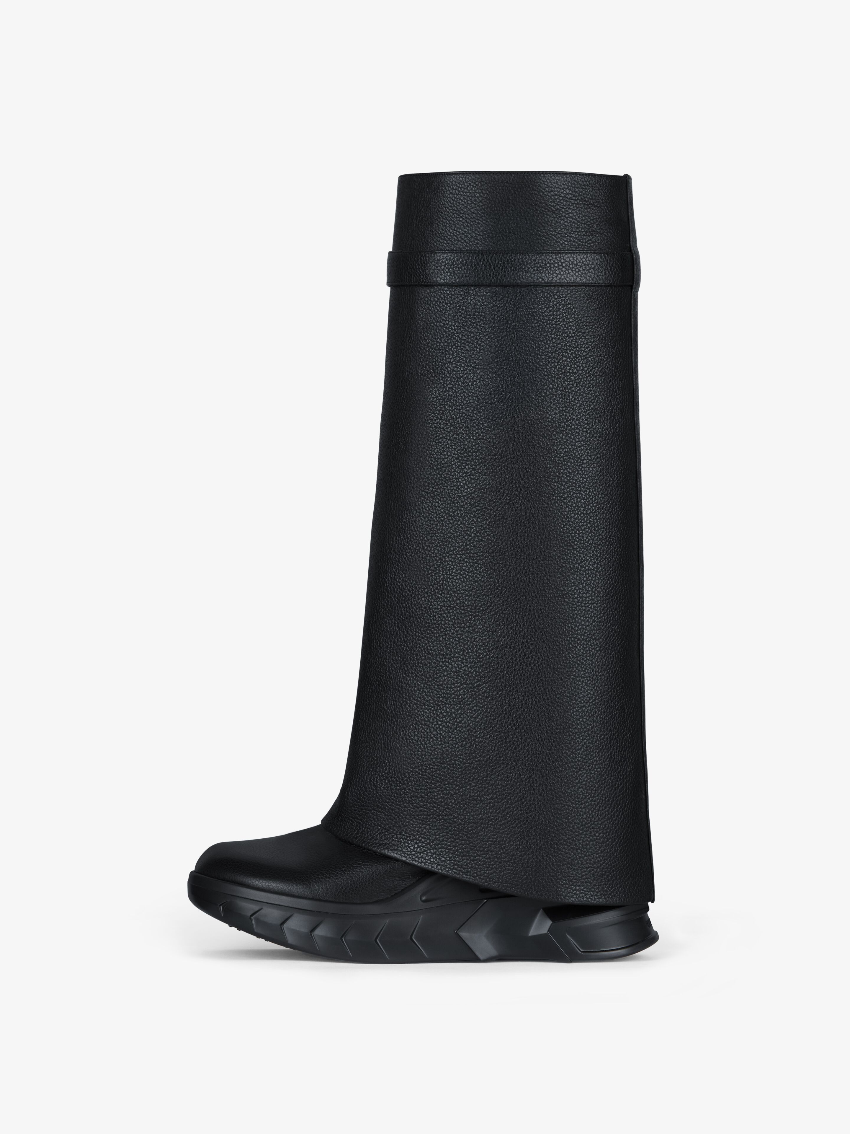 Givenchy o1w1db10325 Shark Lock Boots Biker 120mm in Black Size US 8 / IT 38 - 3 Thumbnail