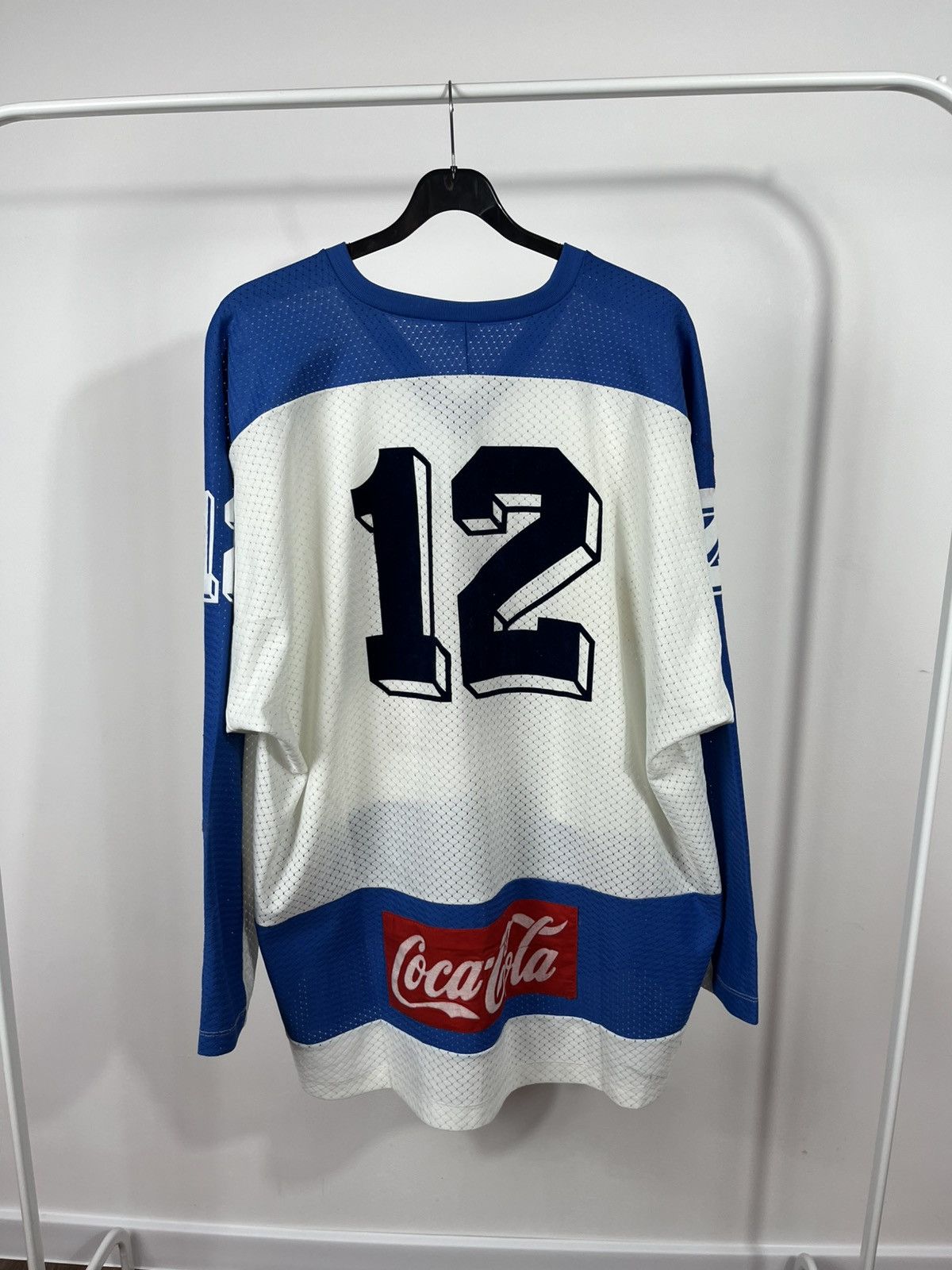 Vintage Vintage Coca-Cola Ice Hockey Jersey Innsbruck #12 Size US XL / EU 56 / 4 - 13 Thumbnail