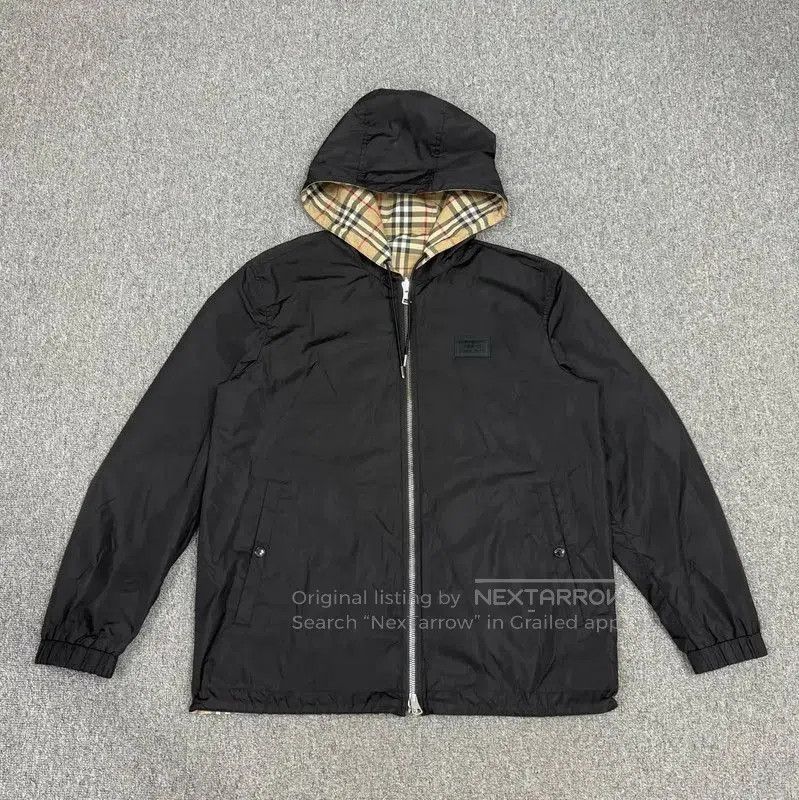 Burberry Burberry Black Polyester Men's Hooded Jacket. Size US M / EU 48-50 / 2 - 1 Thumbnail