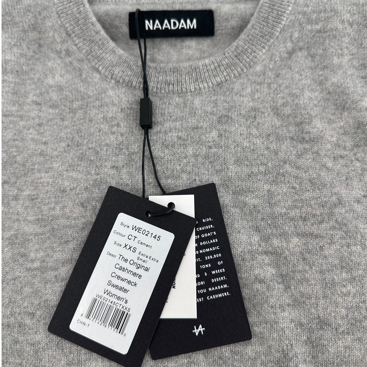 NAADAM Naadam Women's Cement The Original Cashmere Sweater Size XXS Size XXS / US 00 / IT 34 - 6 Thumbnail
