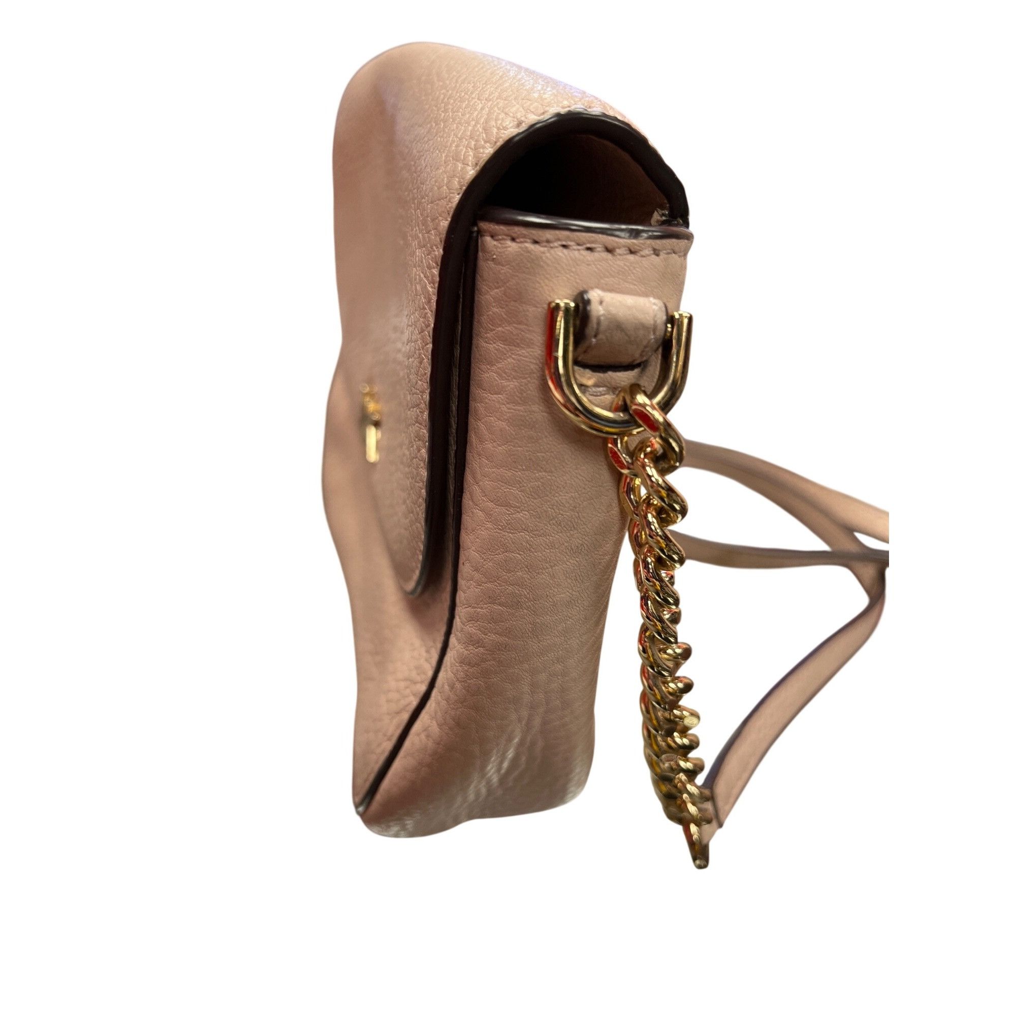 Michael Kors Michael Kors wms corral pink goldware leather crossbody shou Size ONE SIZE - 4 Thumbnail