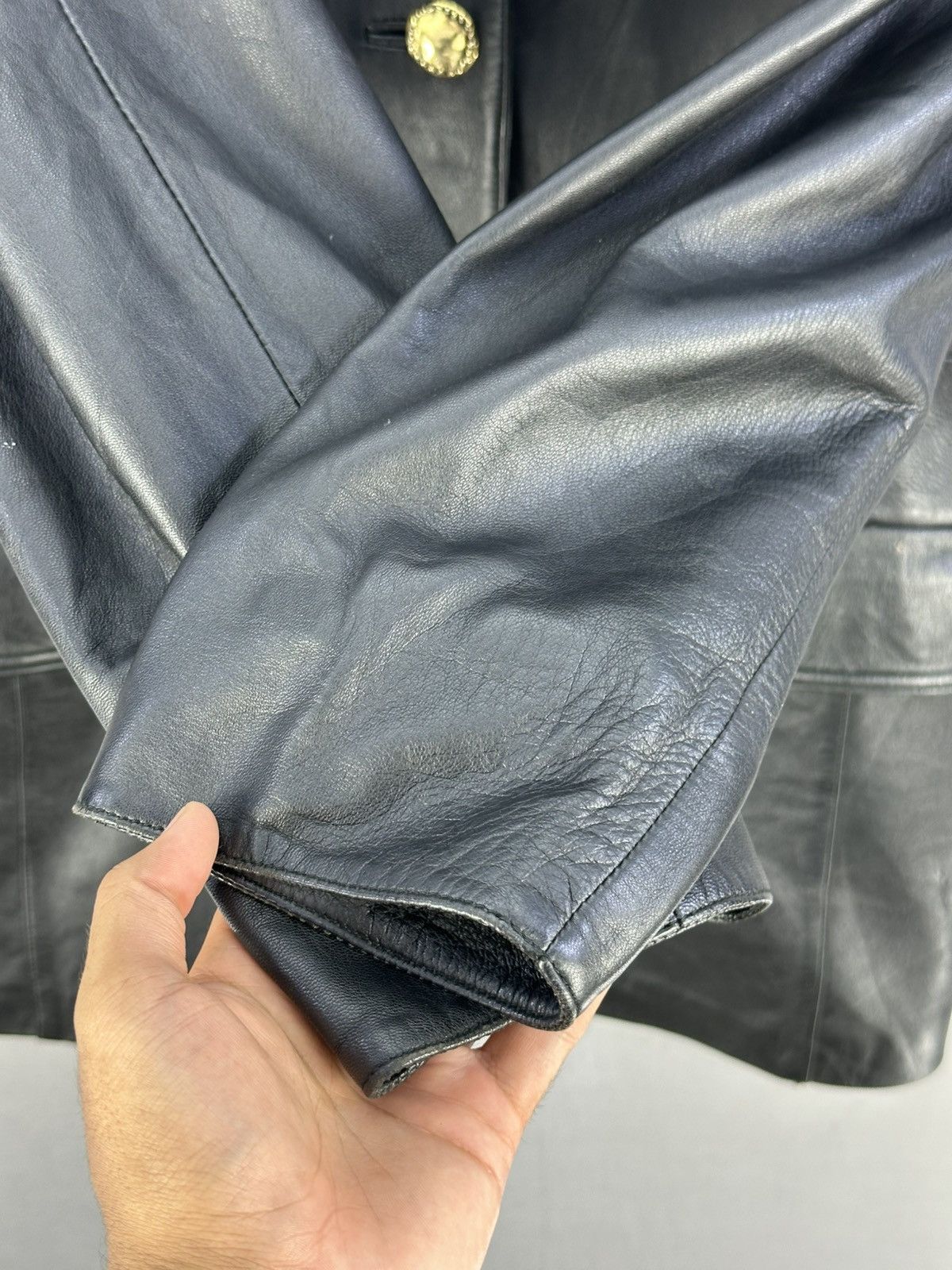 Japanese Brand Artpil Long Leather Jacket Size M / US 6-8 / IT 42-44 - 10 Thumbnail