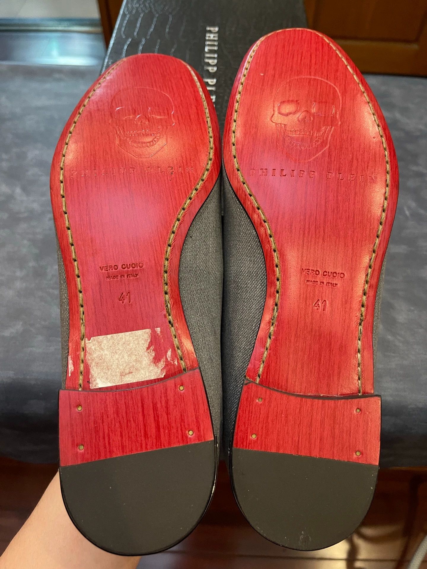 Philipp Plein Philipp Plein Woven Denim Skull Leather Shoes 41 Size US 9.5 / IT 39.5 - 6 Thumbnail