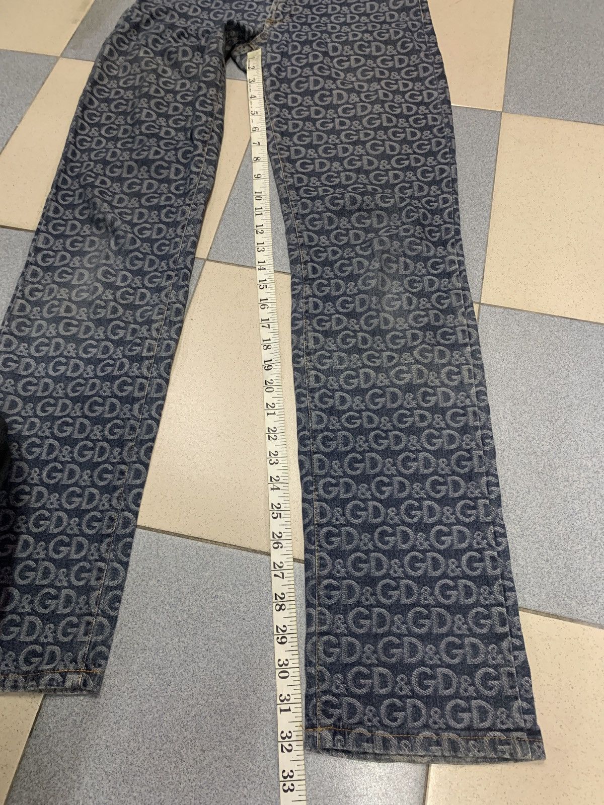 Dolce & Gabbana Vintage 2000s Dolce & Gabbana Monogram Jeans Size US 28 / EU 44 - 24 Thumbnail