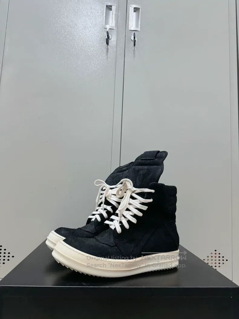 Rick Owens Rick Owens Mainline pure black suede inverted triangle Size US 7 / IT 37 - 1 Thumbnail